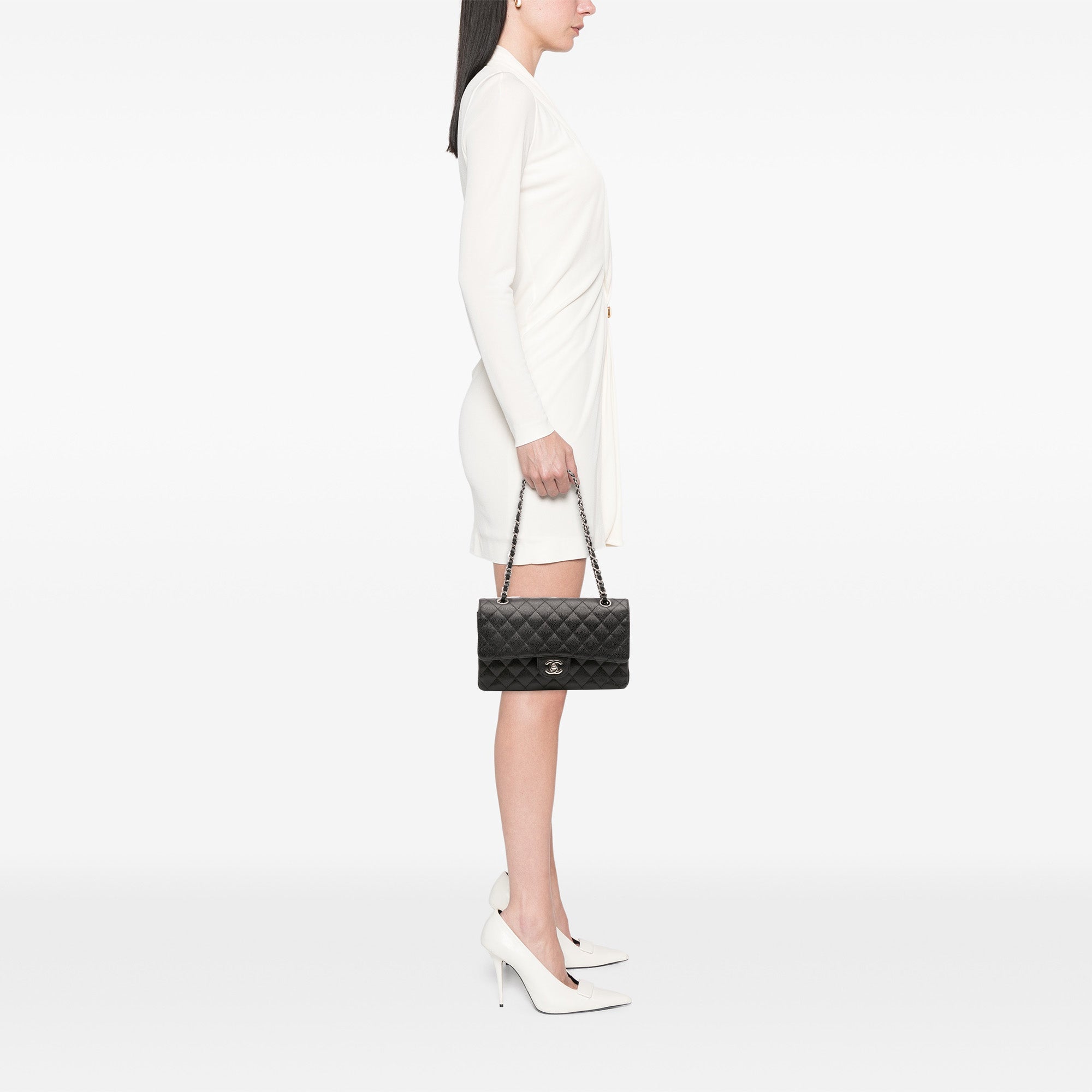 Chanel Medium Classic Caviar Double Flap - image 13
