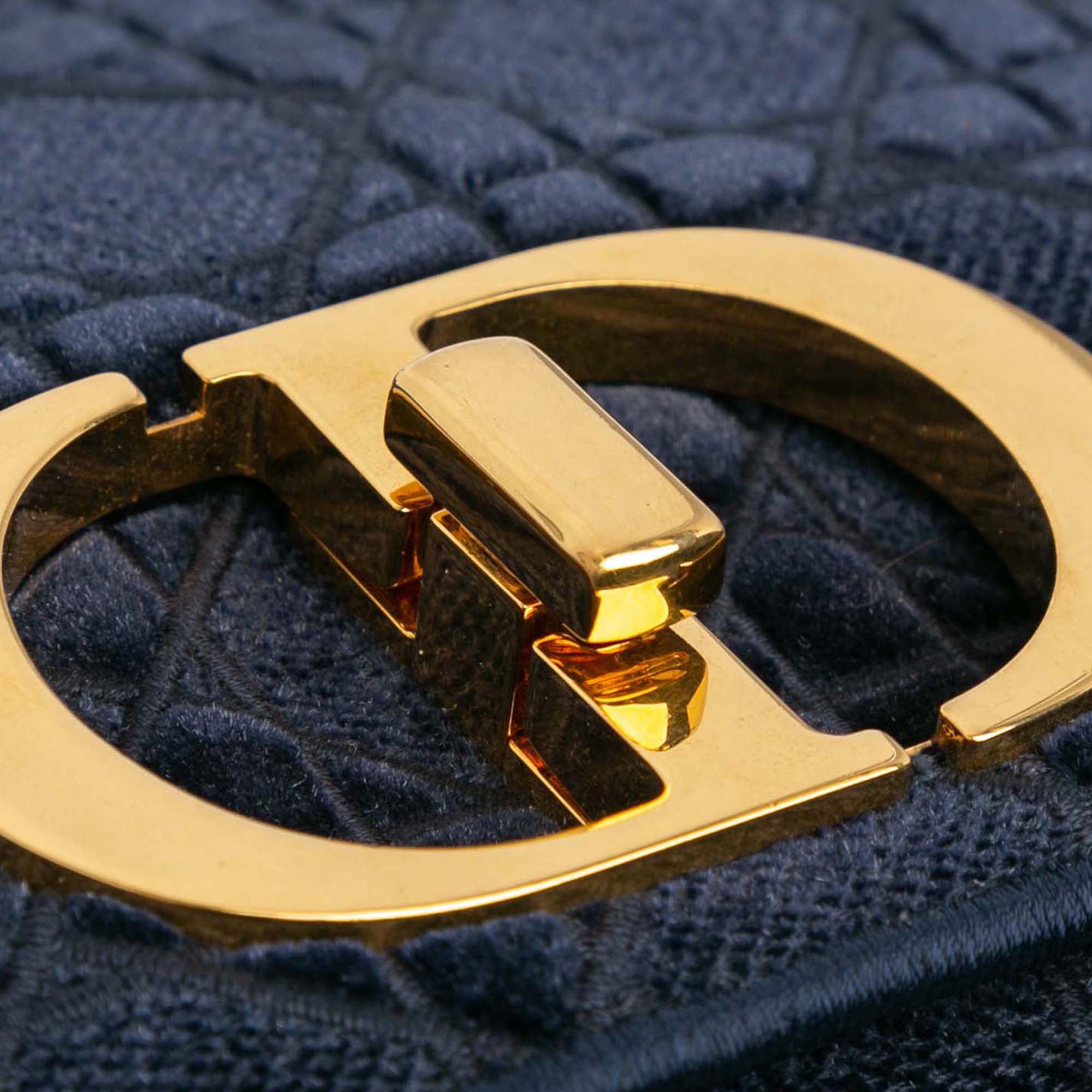 Dior Medium Velvet Cannage Caro Bag - image 6