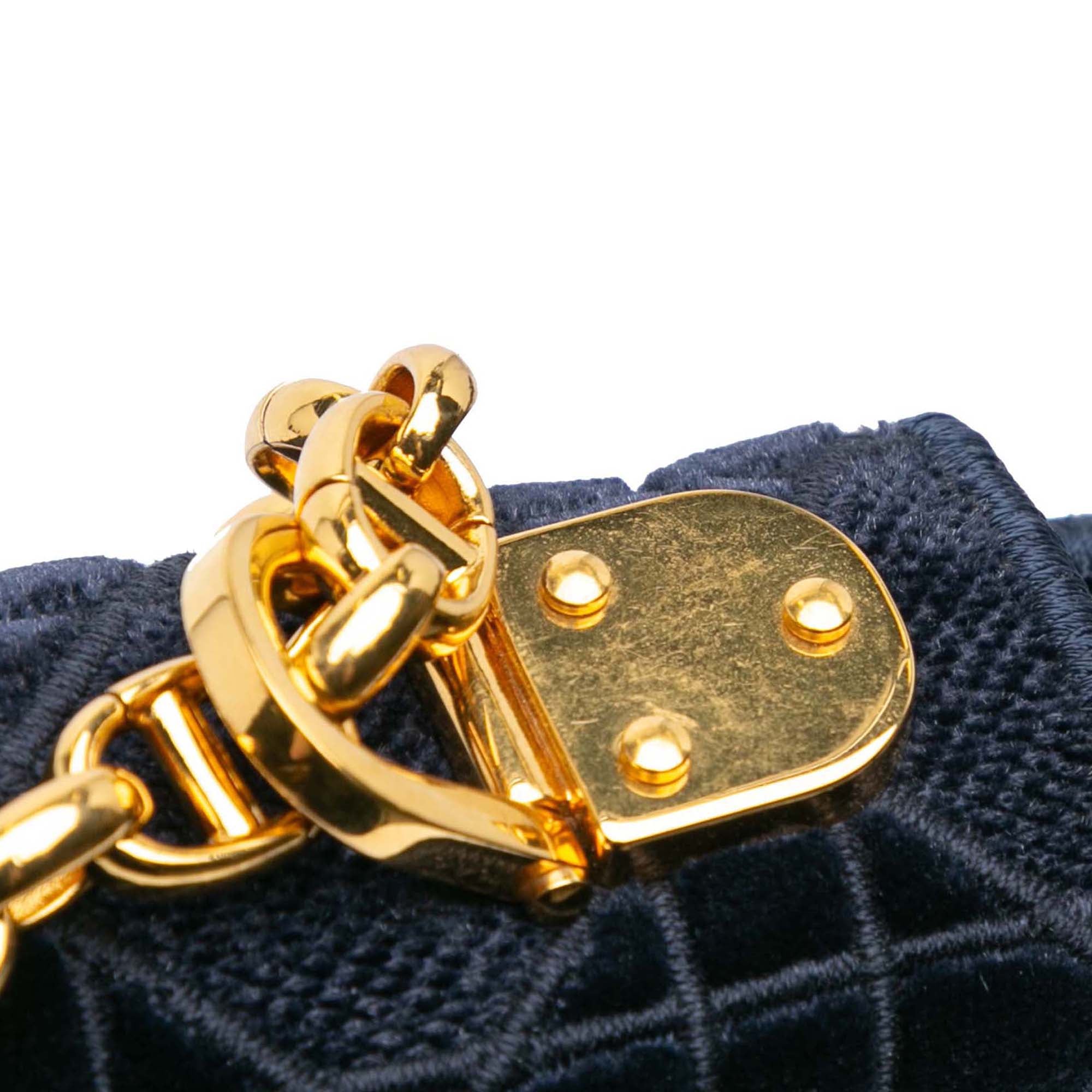 Dior Medium Velvet Cannage Caro Bag - image 7