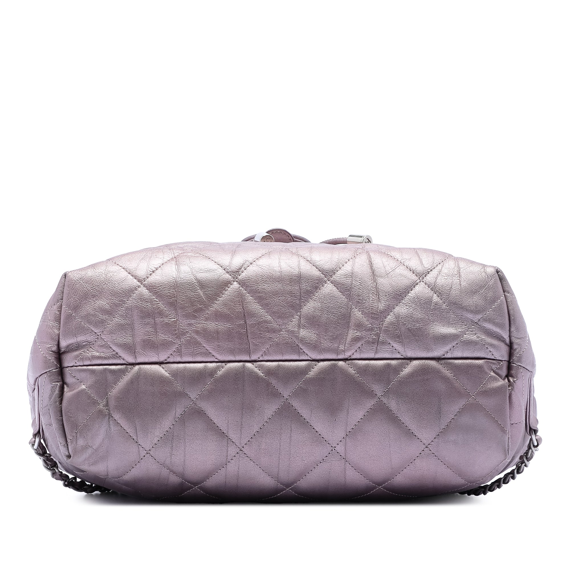 Chanel Quilted Iridescent Calfskin Ground Control Flap Backpack - image 3