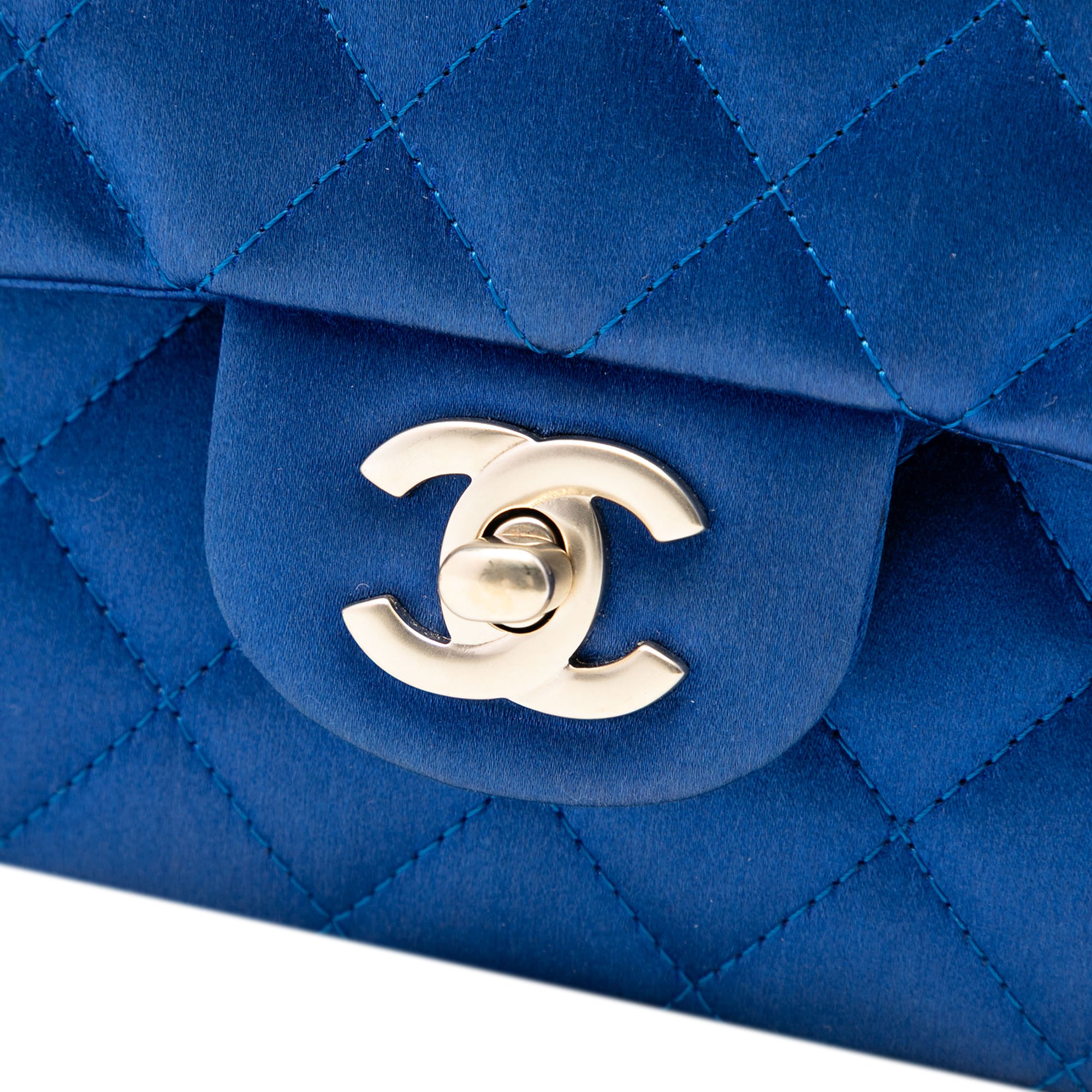 Chanel Medium Classic Satin Double Flap - image 6