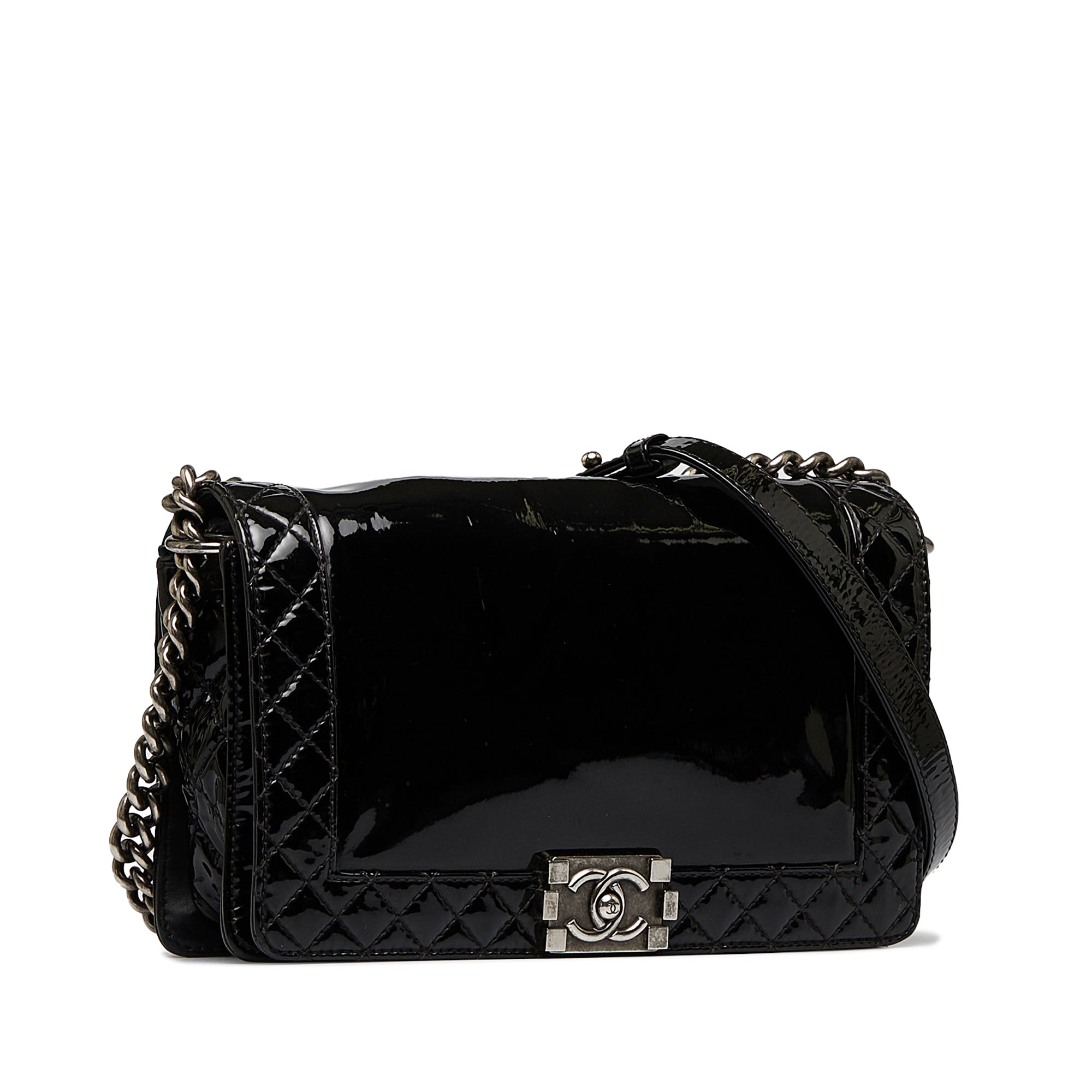 Chanel Medium Patent Boy Reverso Flap - image 2