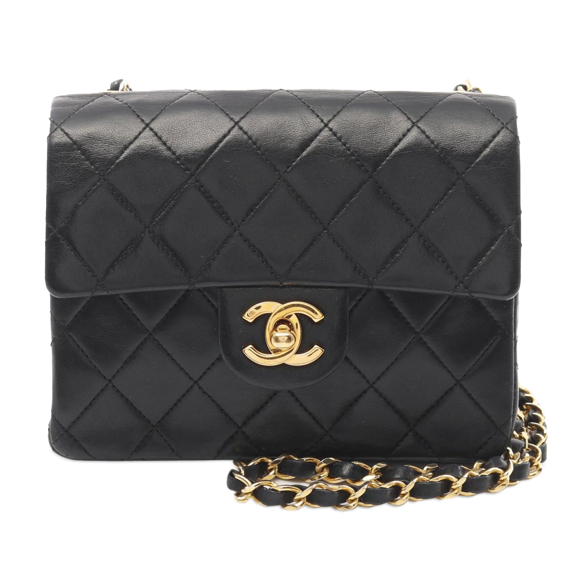 Chanel Mini Square Classic Lambskin Single Flap - image 1