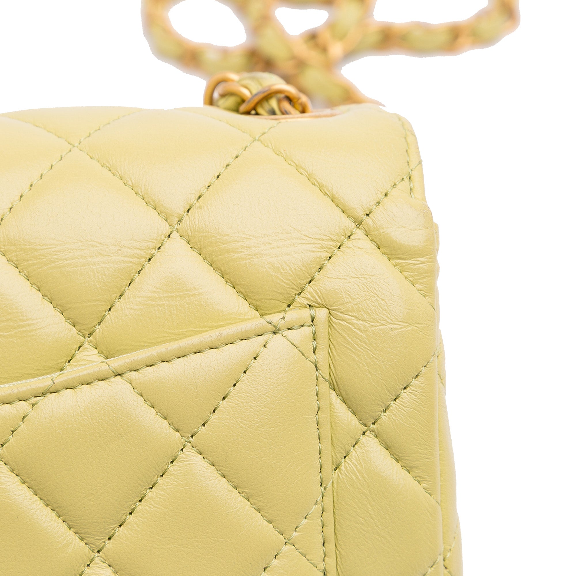 Chanel Mini Square Lambskin Casino Royale Charms Single Flap - image 9