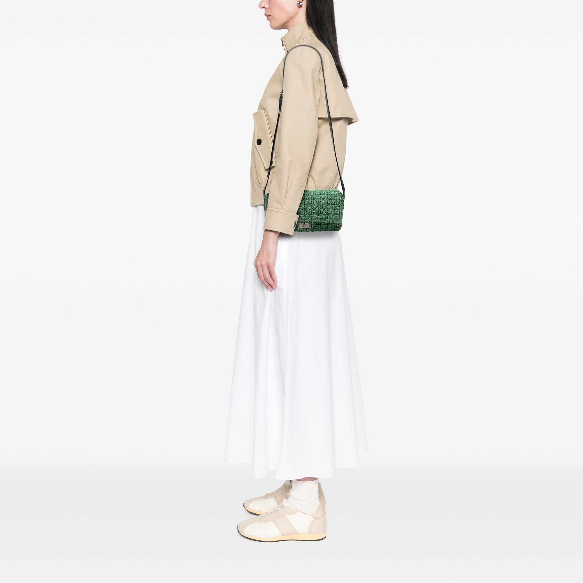Chanel Small Quilted Tweed Reissue 2.55 Easy Messenger Flap - image 6