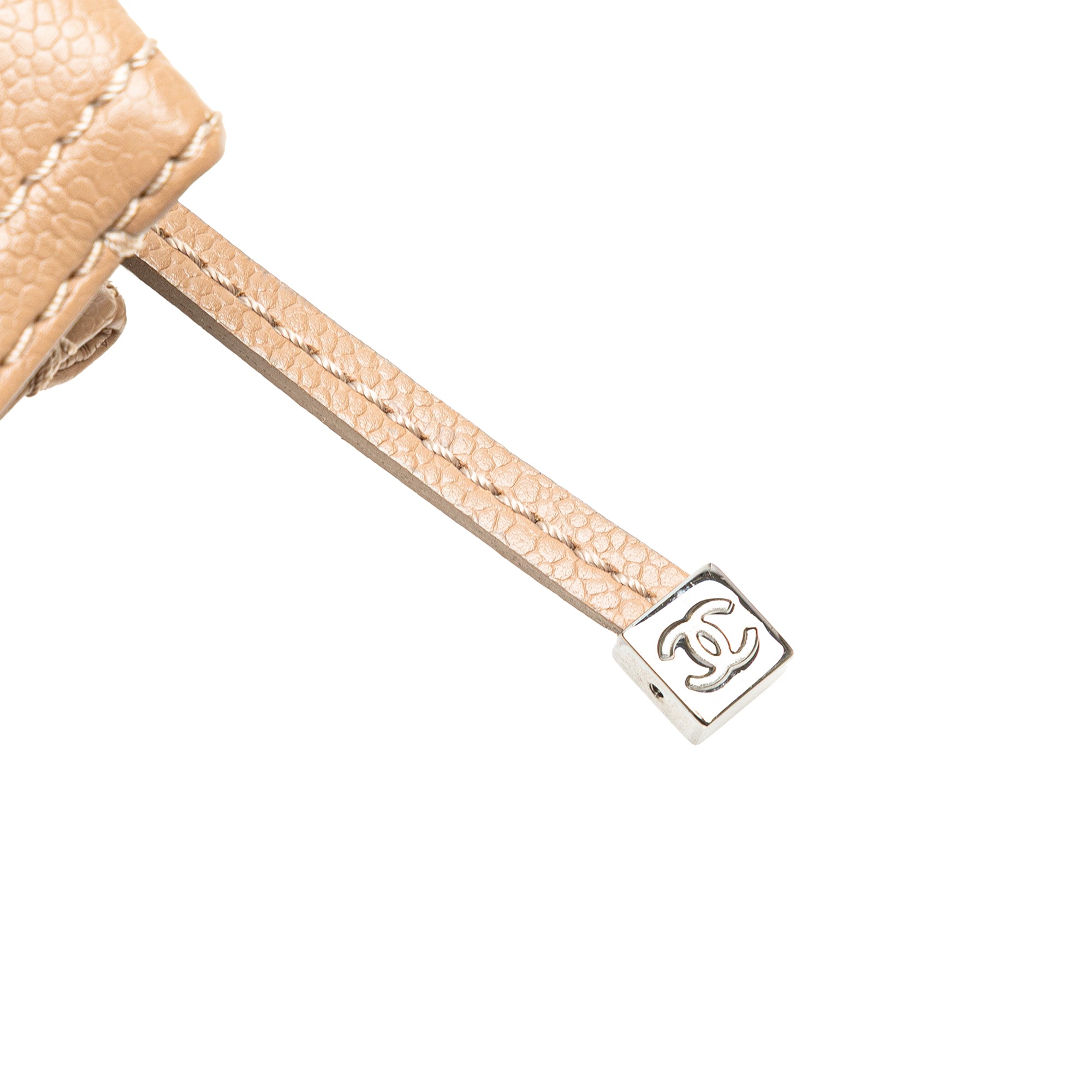 Chanel Choco Bar Caviar Button Handbag - image 12
