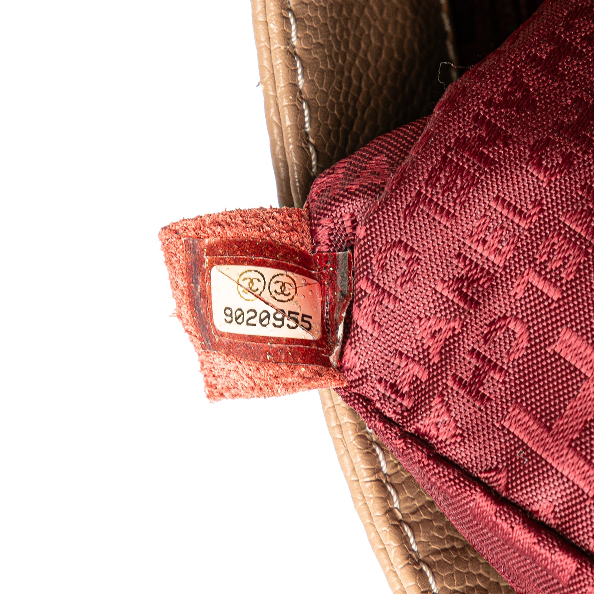 Chanel Choco Bar Caviar Button Handbag - image 6