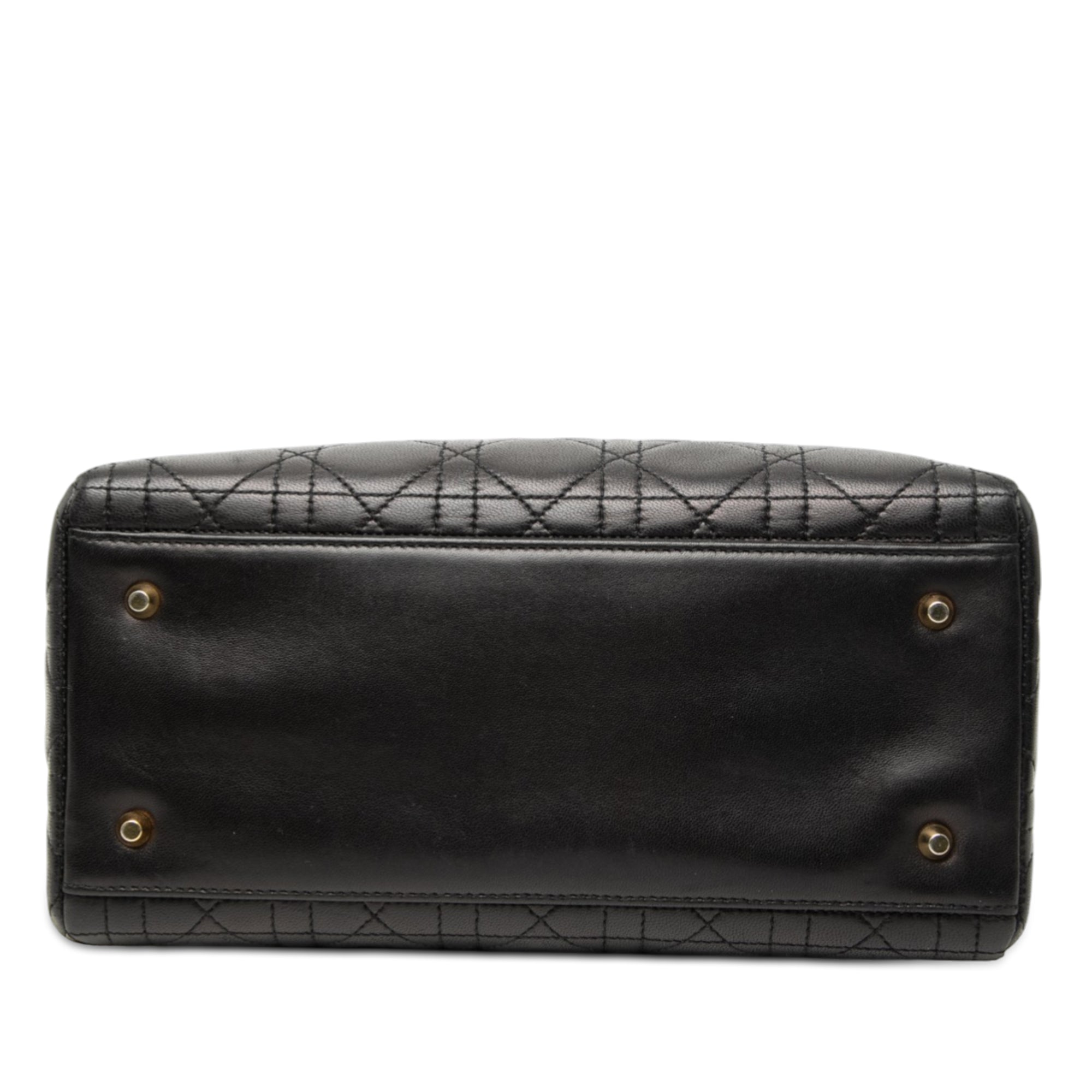 Dior Medium Lambskin Cannage Lady Dior - image 3