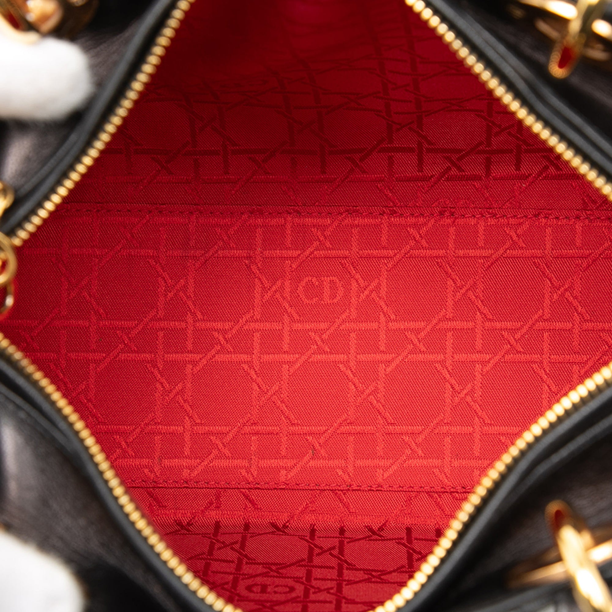 Dior Medium Lambskin Cannage Lady Dior - image 4