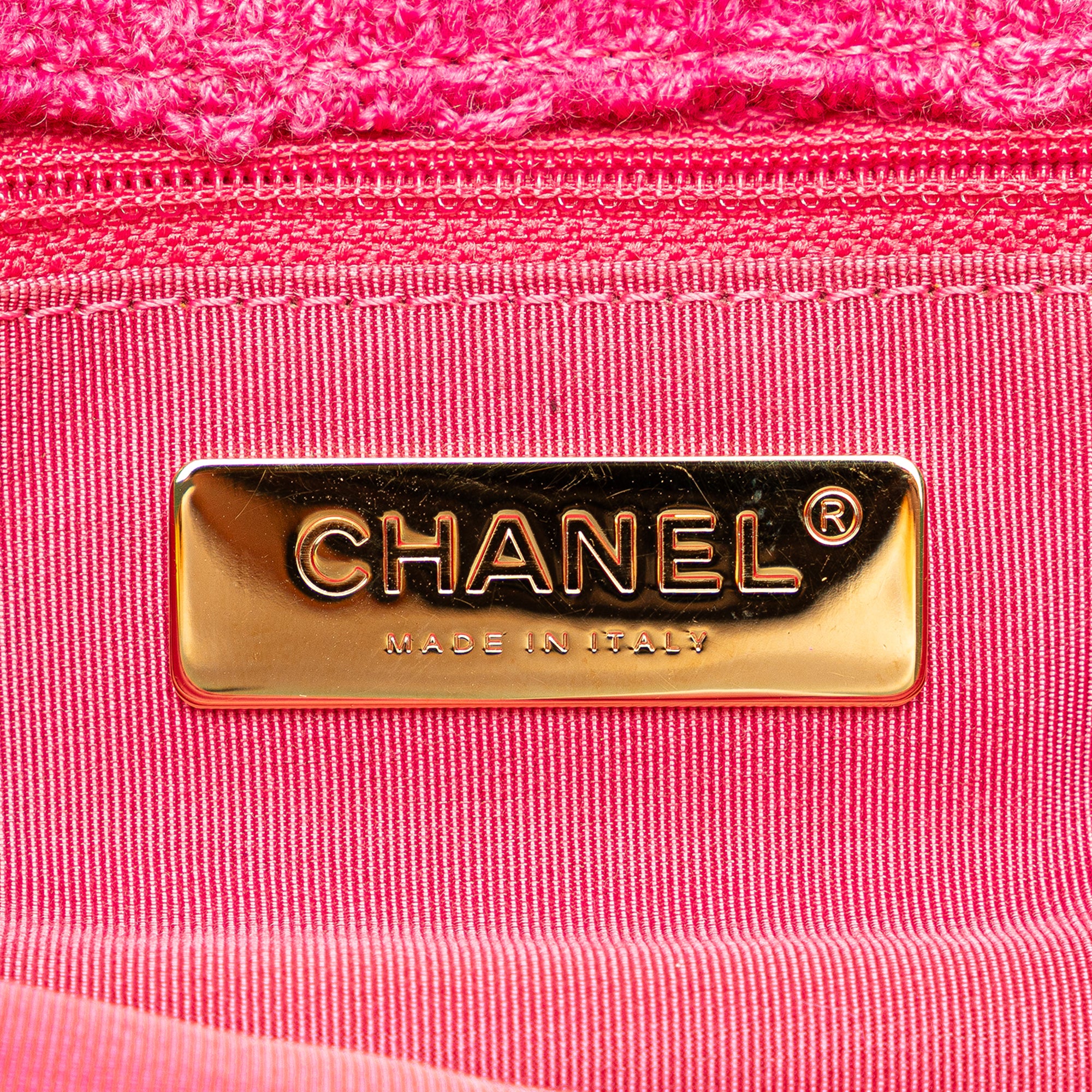 Chanel Wool Tweed Giant Logo Flap - image 6