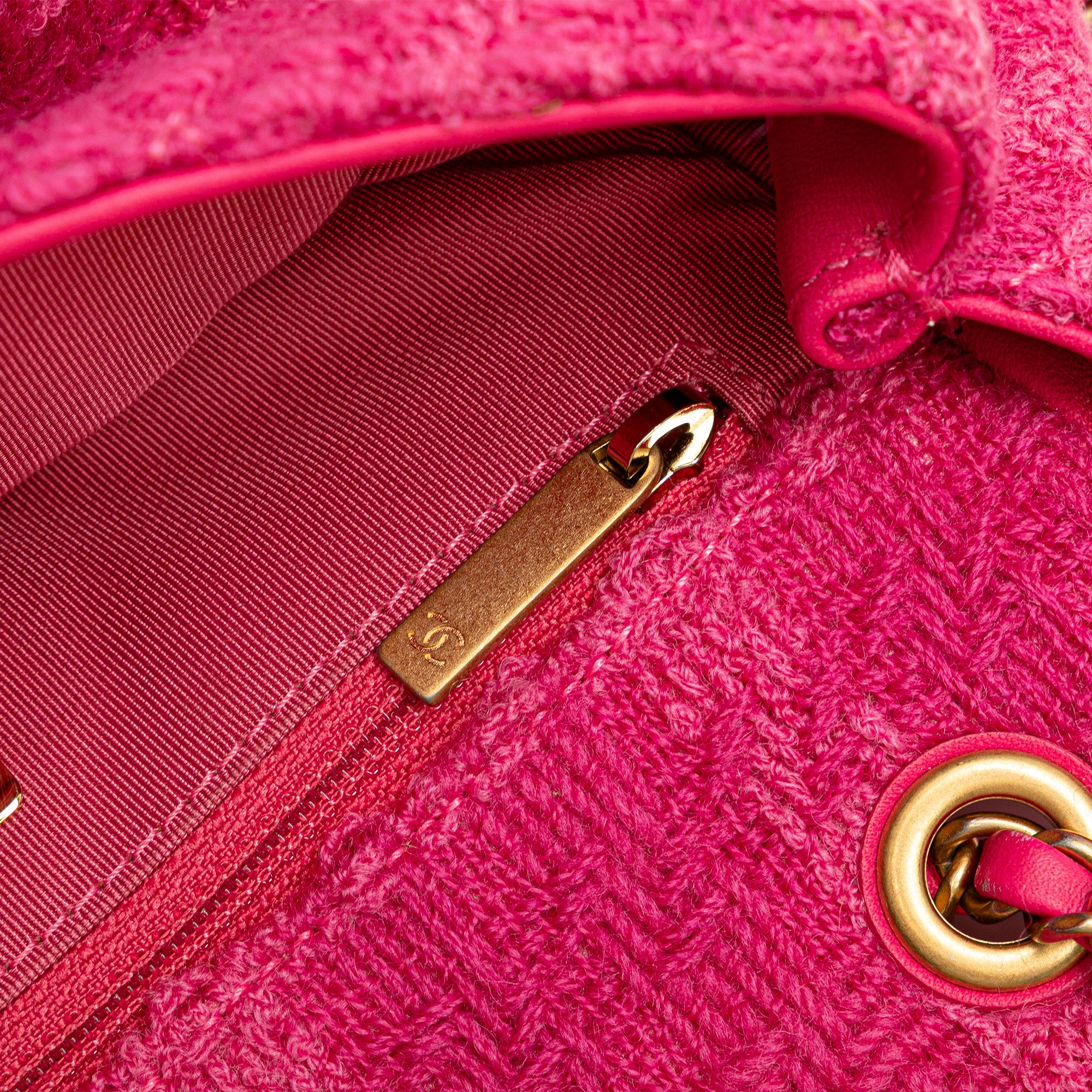 Chanel Wool Tweed Giant Logo Flap - image 8