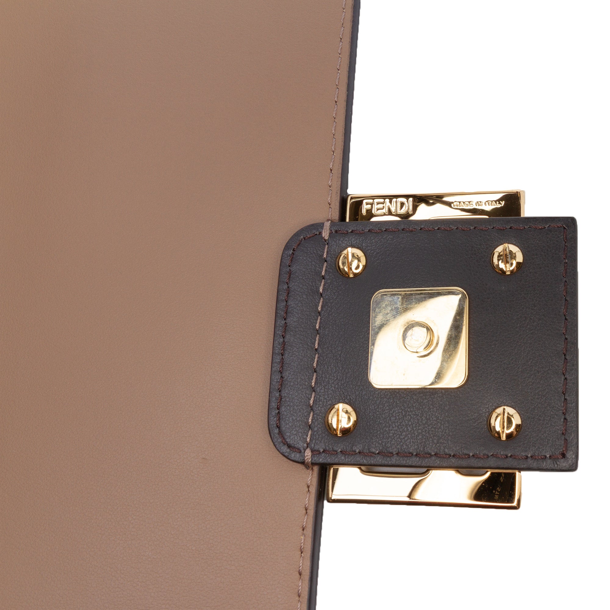 Fendi Pequin Nubuck Floral Baguette Satchel - image 6