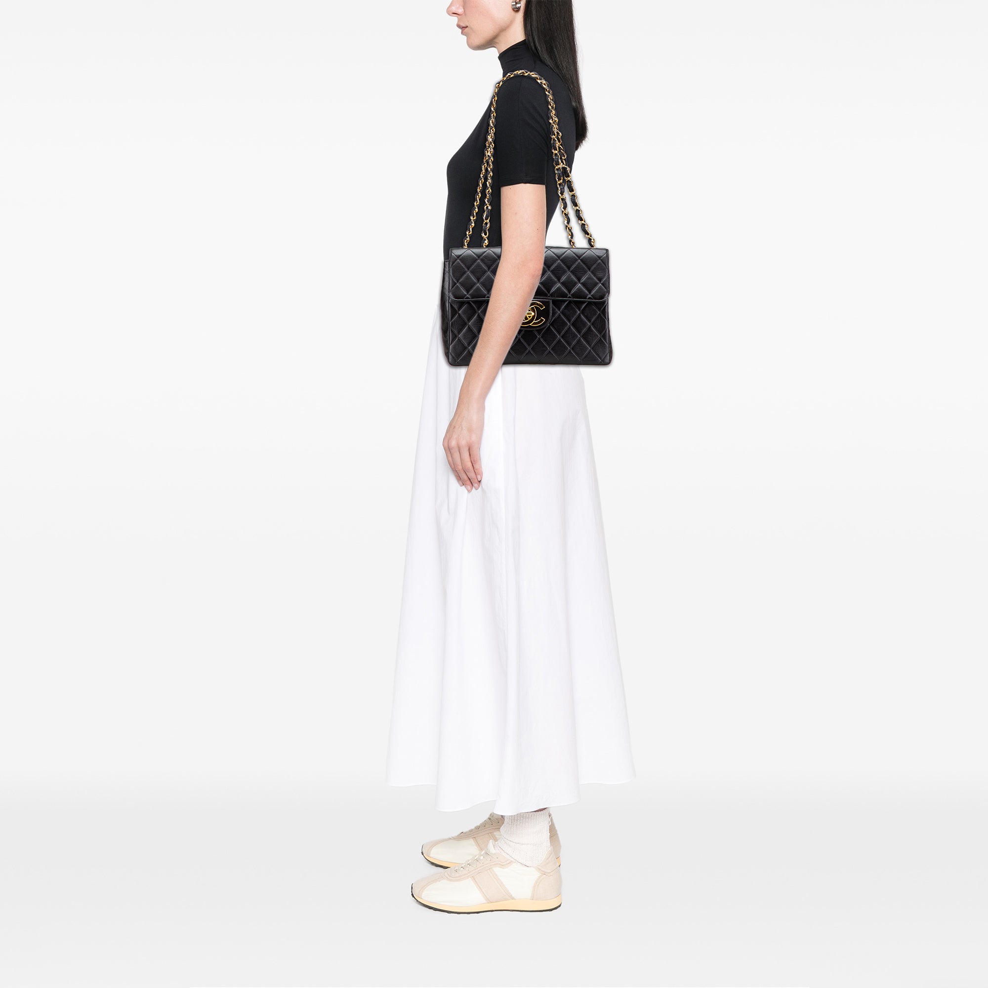 Chanel Jumbo XL Classic Lambskin Single Flap - image 10