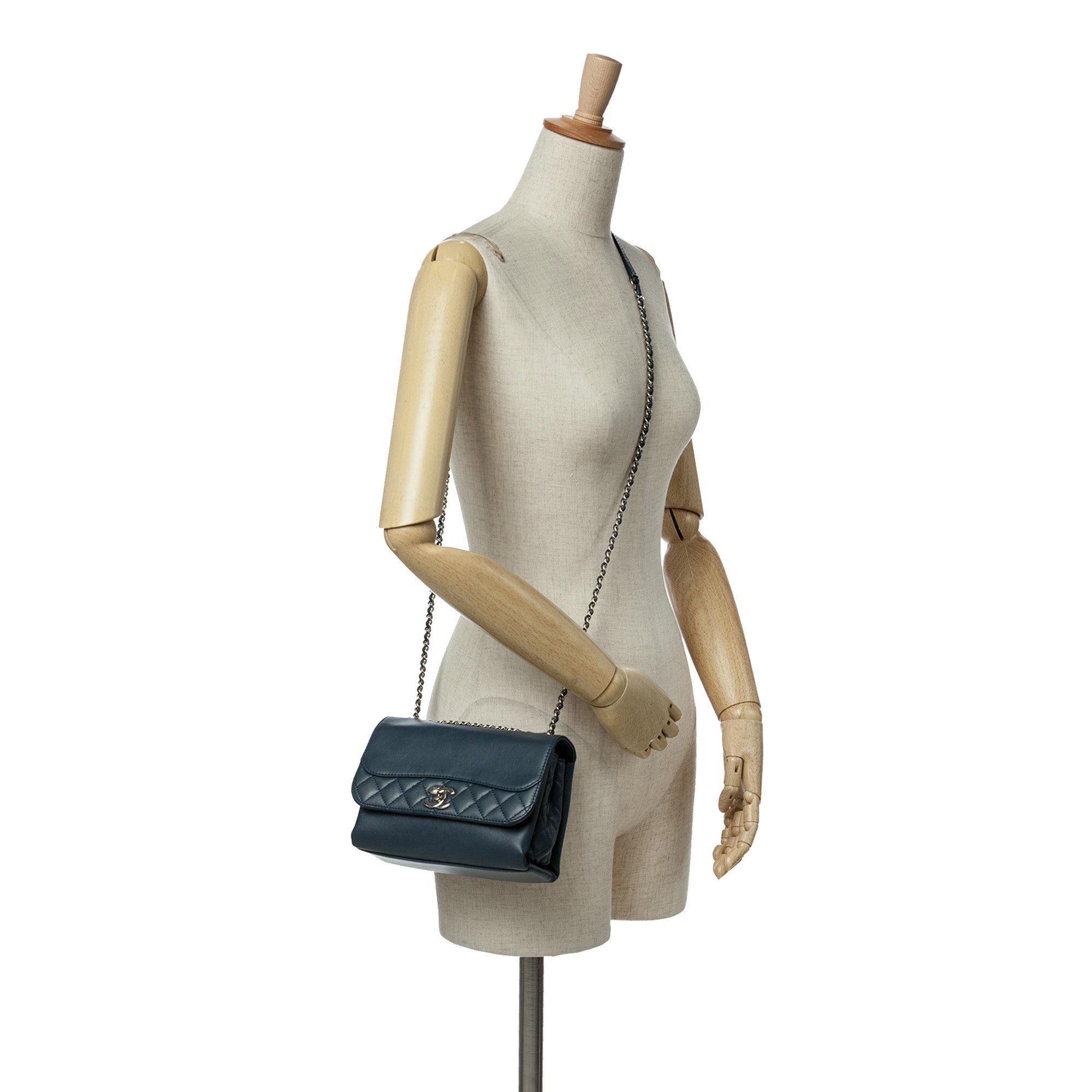 Chanel Mini Calfskin Tramezzo Flap - image 8