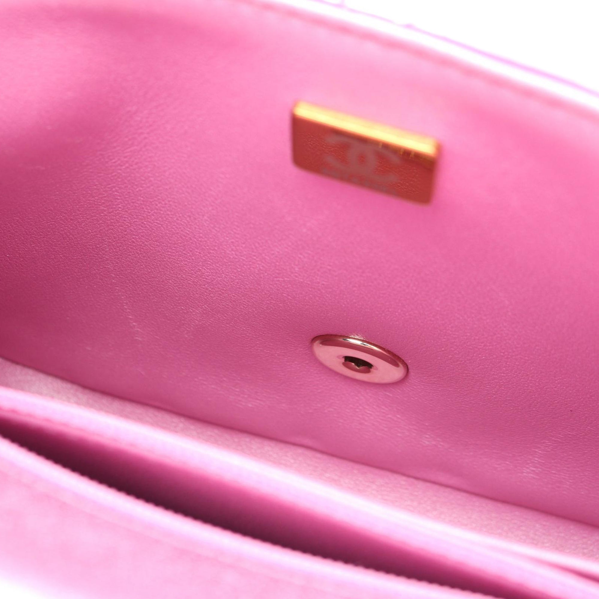 Chanel Mini Quilted Metallic Mirror Calfskin Hollywood Boulevard Flap - image 6