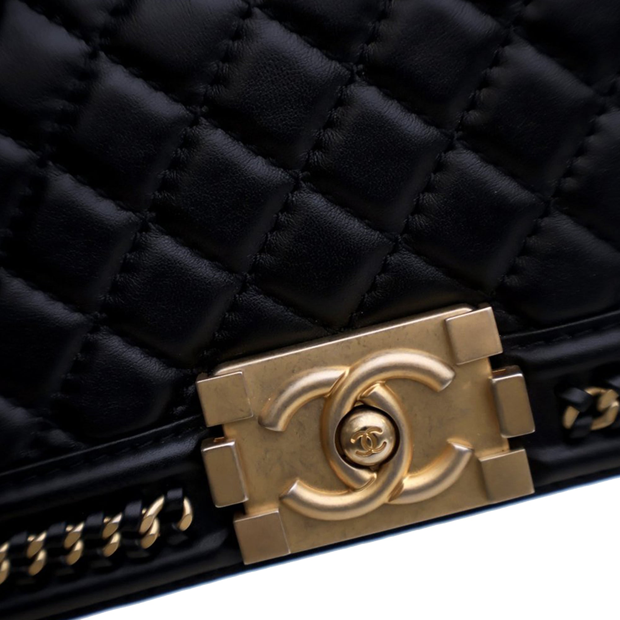 Chanel Small Calfskin Chain Around Boy Top Handle Flap - image 8