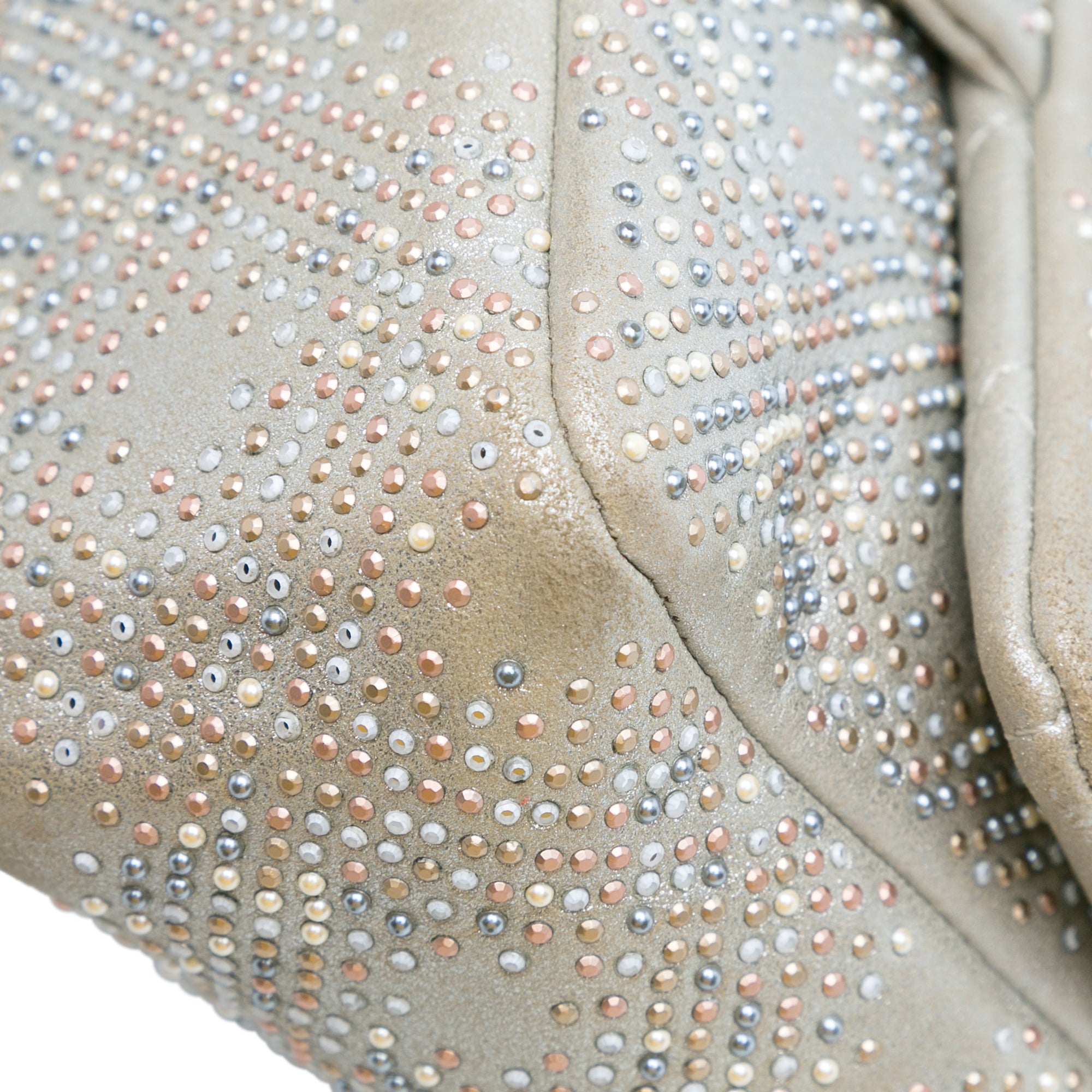 Chanel Mini Iridescent and Studded Calfskin Flap - image 10