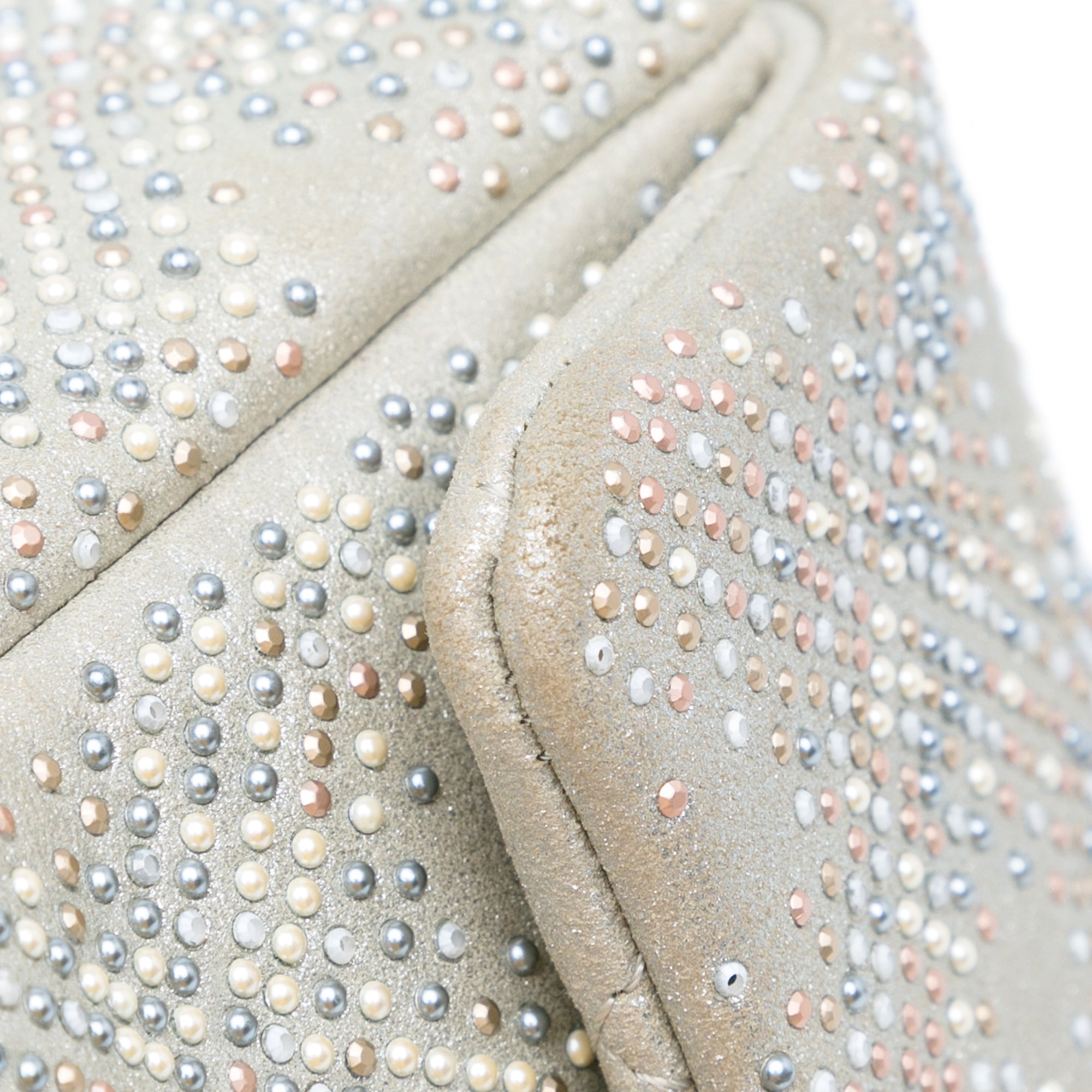 Chanel Mini Iridescent and Studded Calfskin Flap - image 11