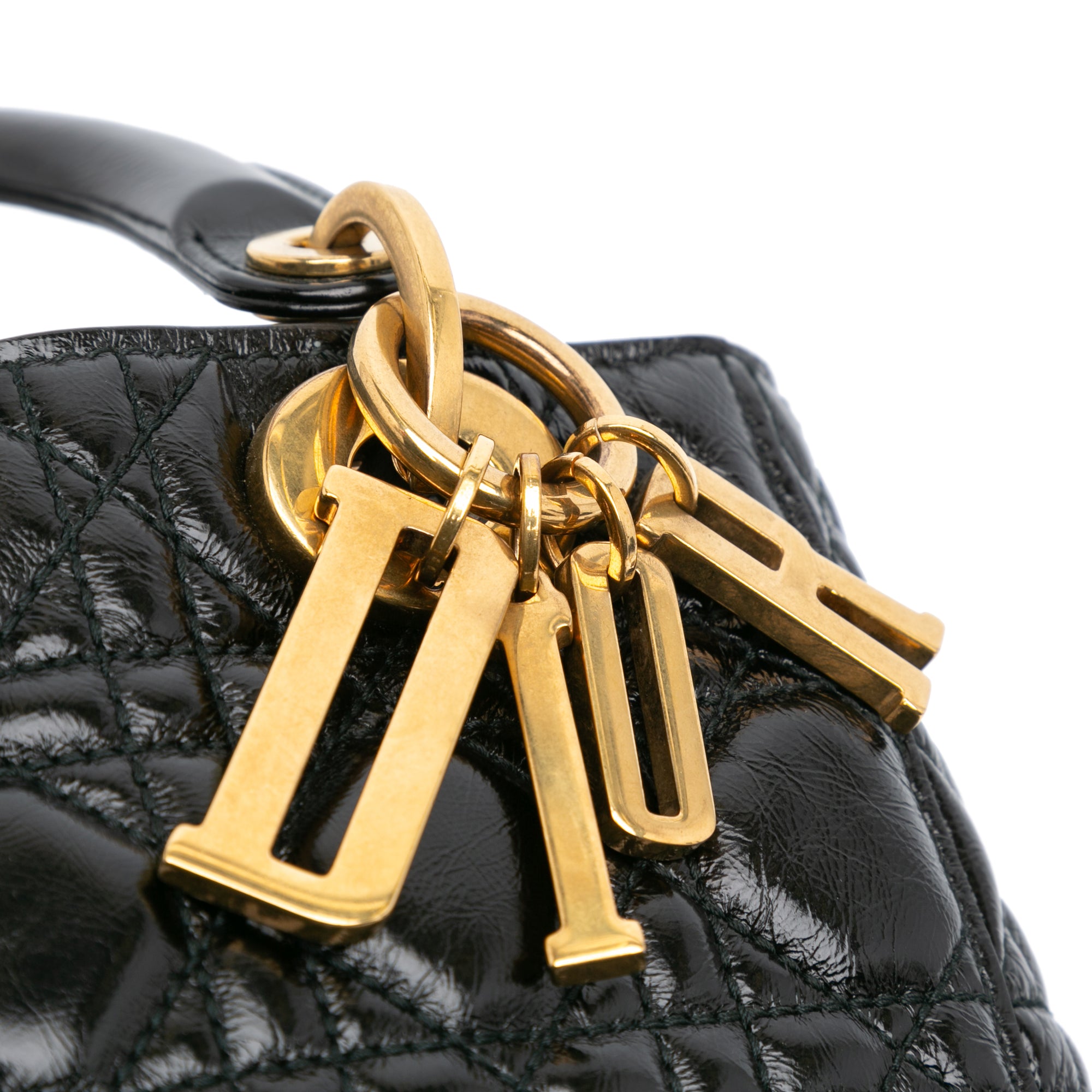 Dior Small Crinkled Patent Cannage My ABCDior Lady Dior - image 7