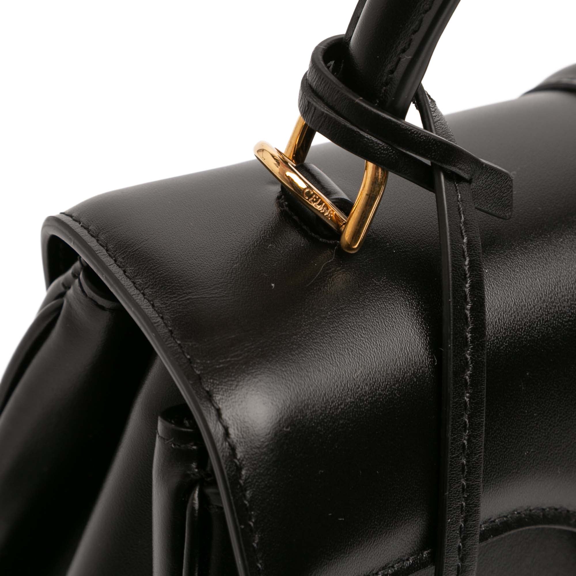 Celine Small Leather 16 Satchel - image 8