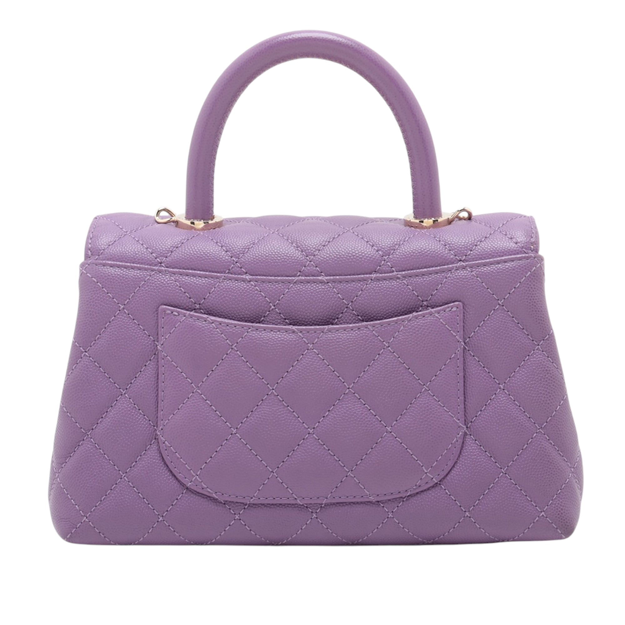 Chanel Mini Caviar Coco Top Handle Bag - image 2