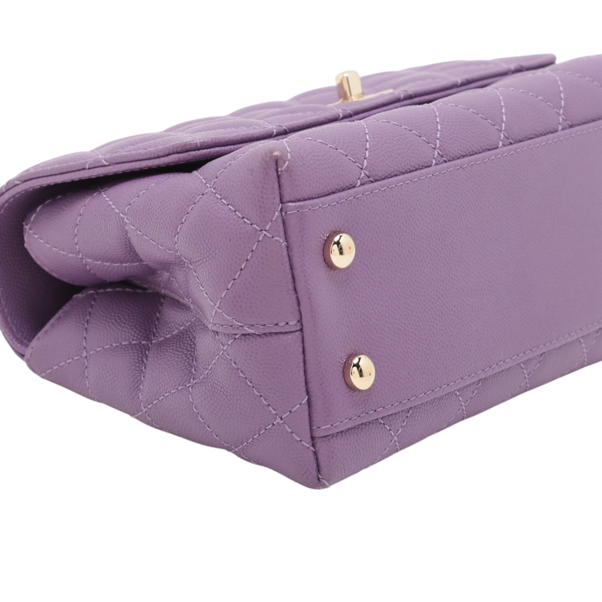 Chanel Mini Caviar Coco Top Handle Bag - image 6
