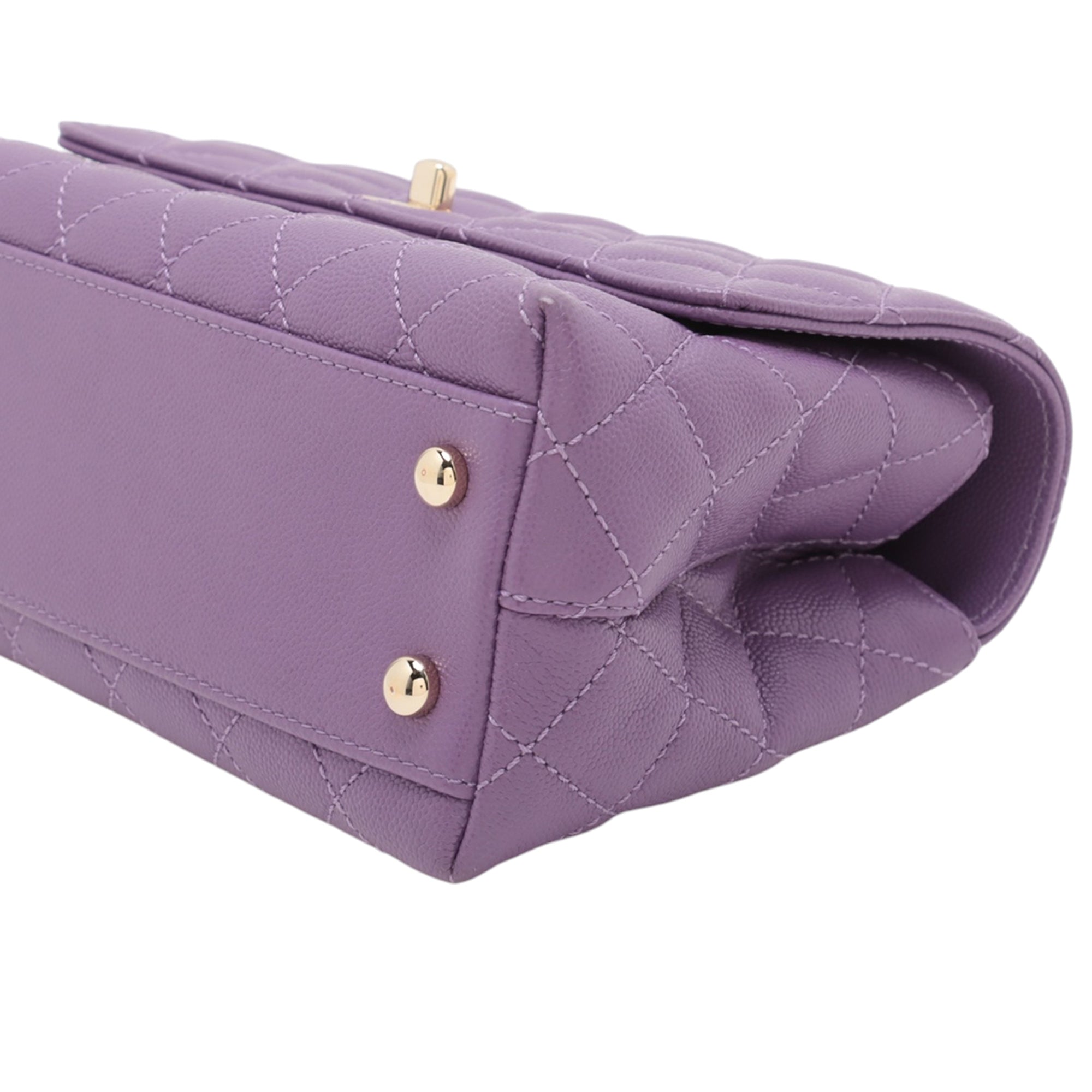 Chanel Mini Caviar Coco Top Handle Bag - image 7
