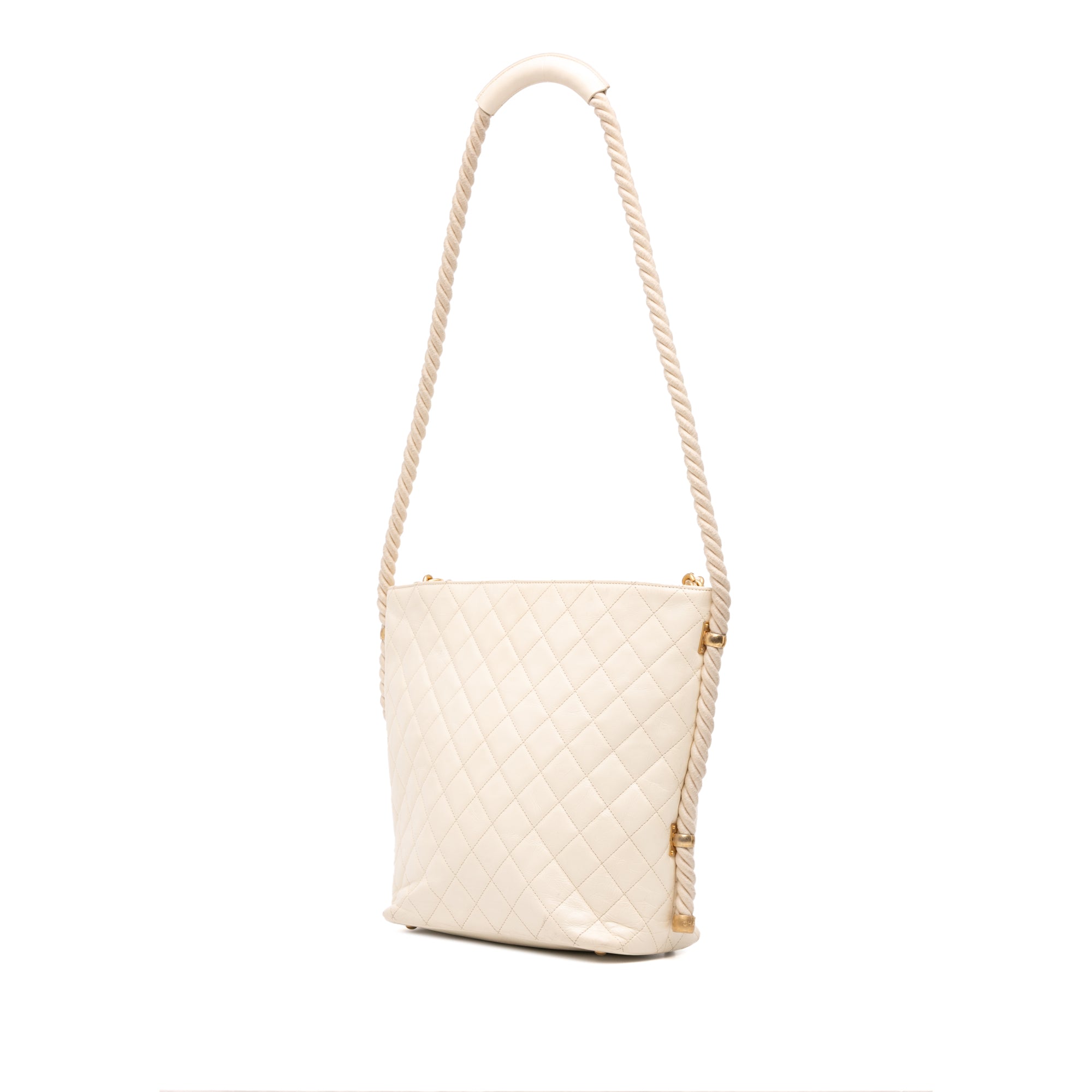 Chanel Crumpled Calfskin En Vogue Rope Satchel - image 2
