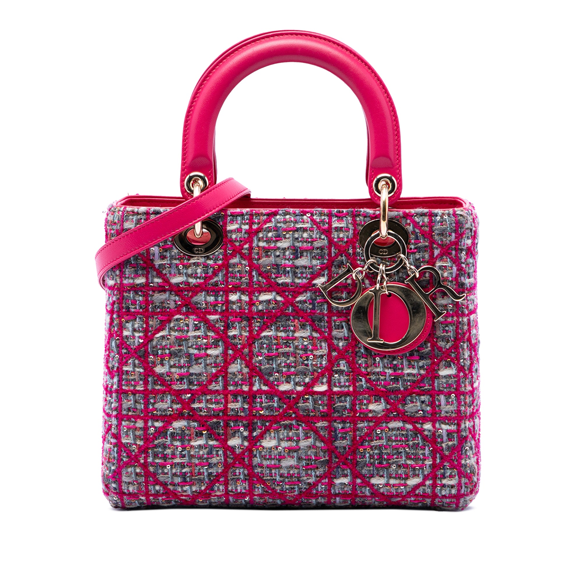 Dior Medium Tweed Macrocannage Lady Dior - image 1
