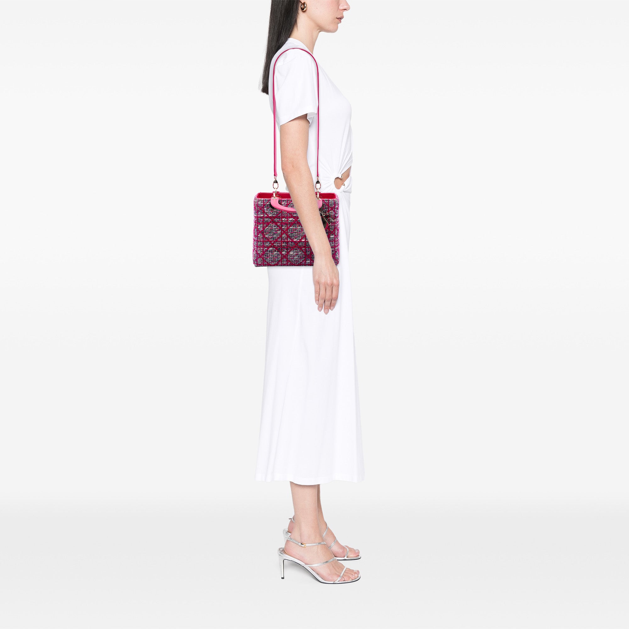Dior Medium Tweed Macrocannage Lady Dior - image 6