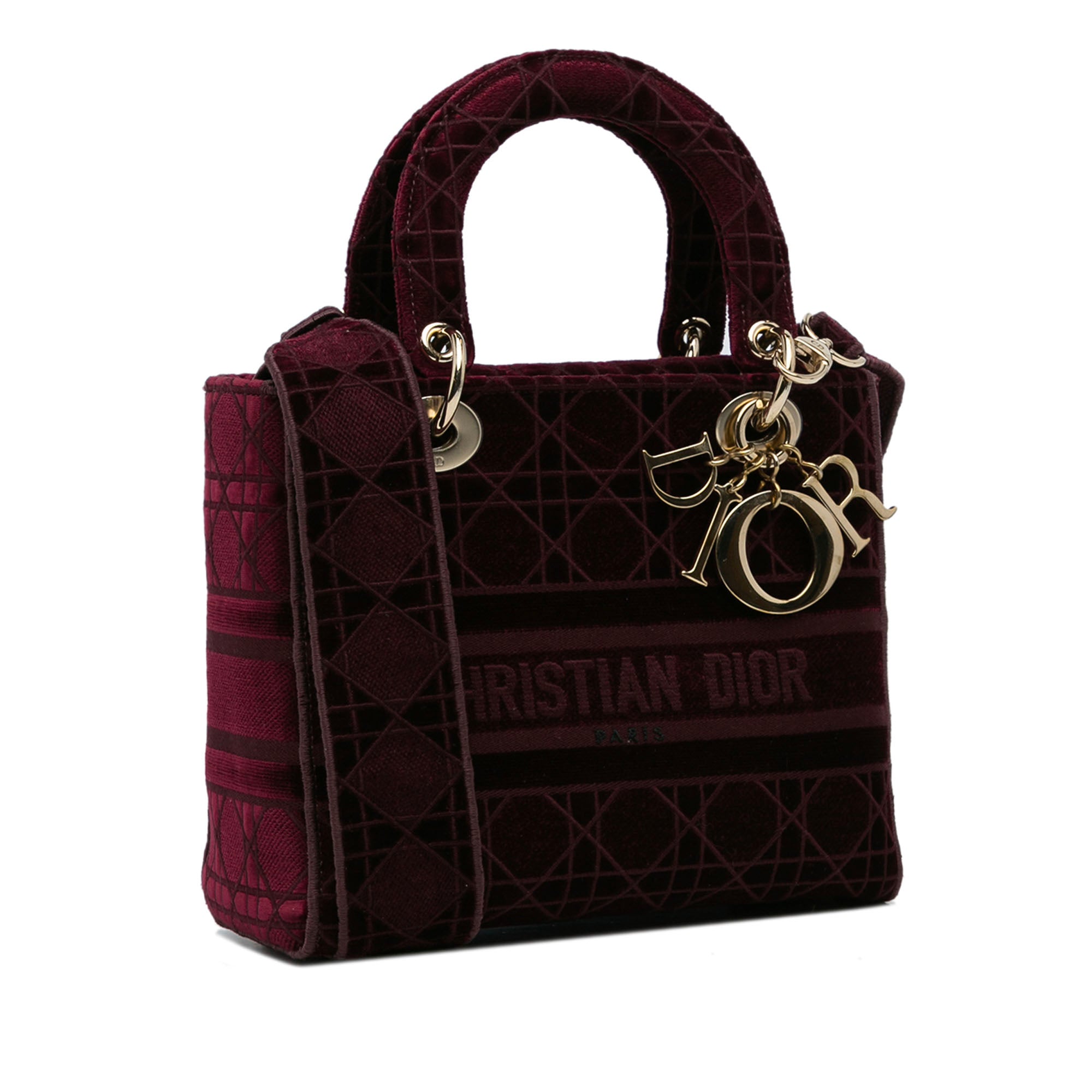Dior Medium Velvet Cannage Lady D Lite - image 2