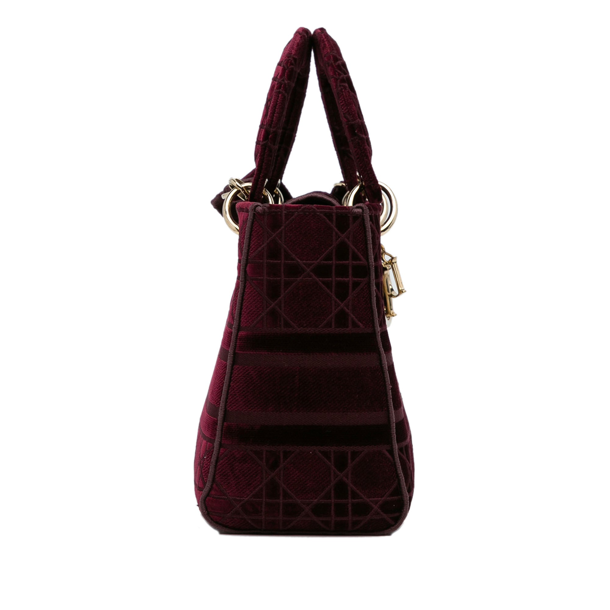 Dior Medium Velvet Cannage Lady D Lite - image 4