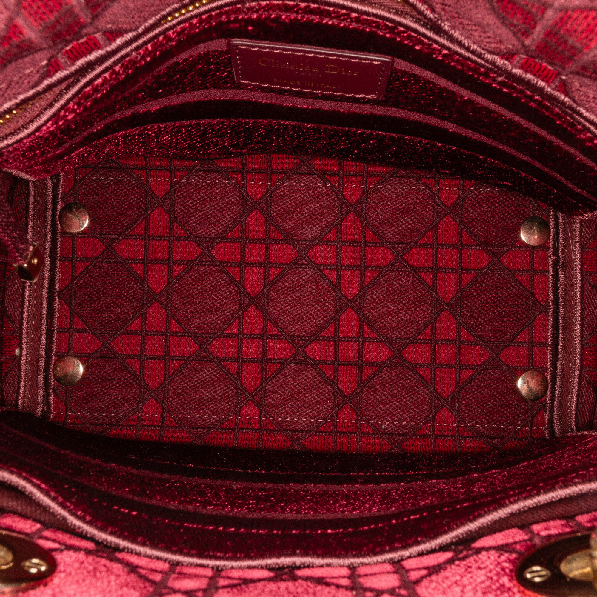 Dior Medium Velvet Cannage Lady D Lite - image 6