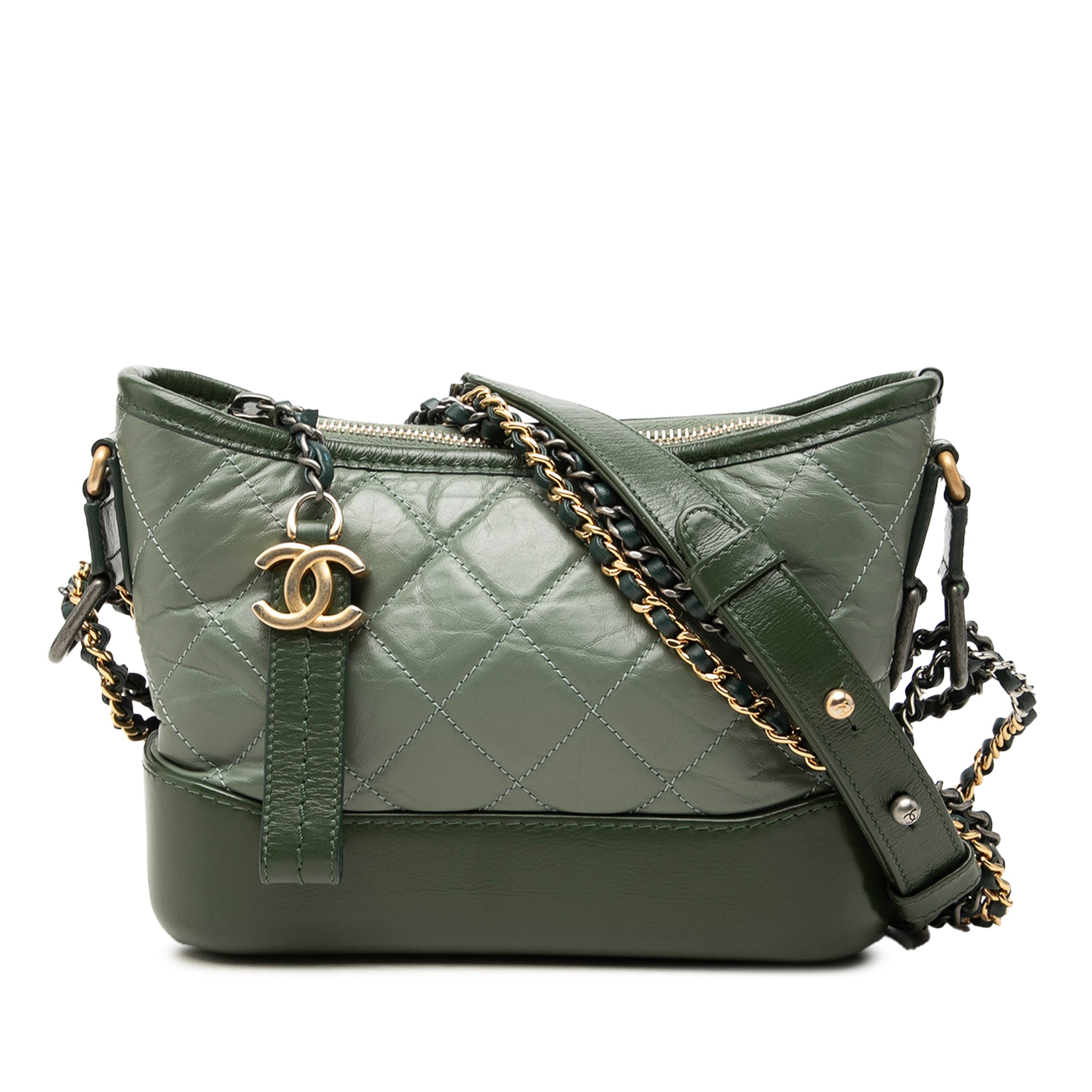 Chanel Small Bicolor Aged Calfskin Gabrielle Crossbody - image 1