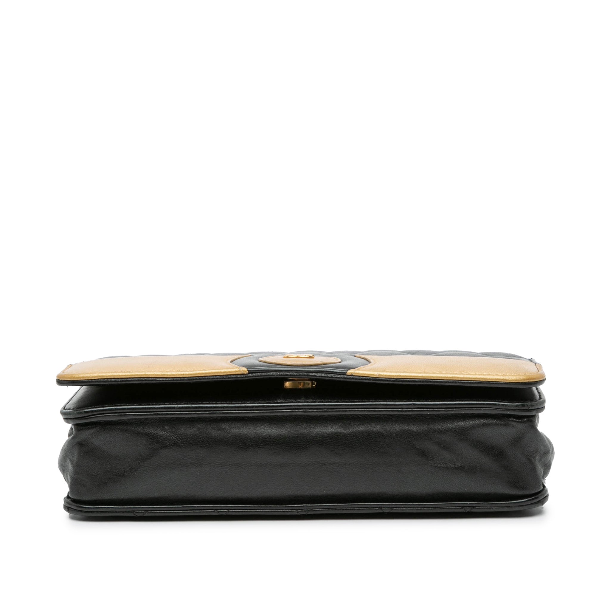 Chanel CC Bicolor Quilted Lambskin Wallet On Chain - image 3