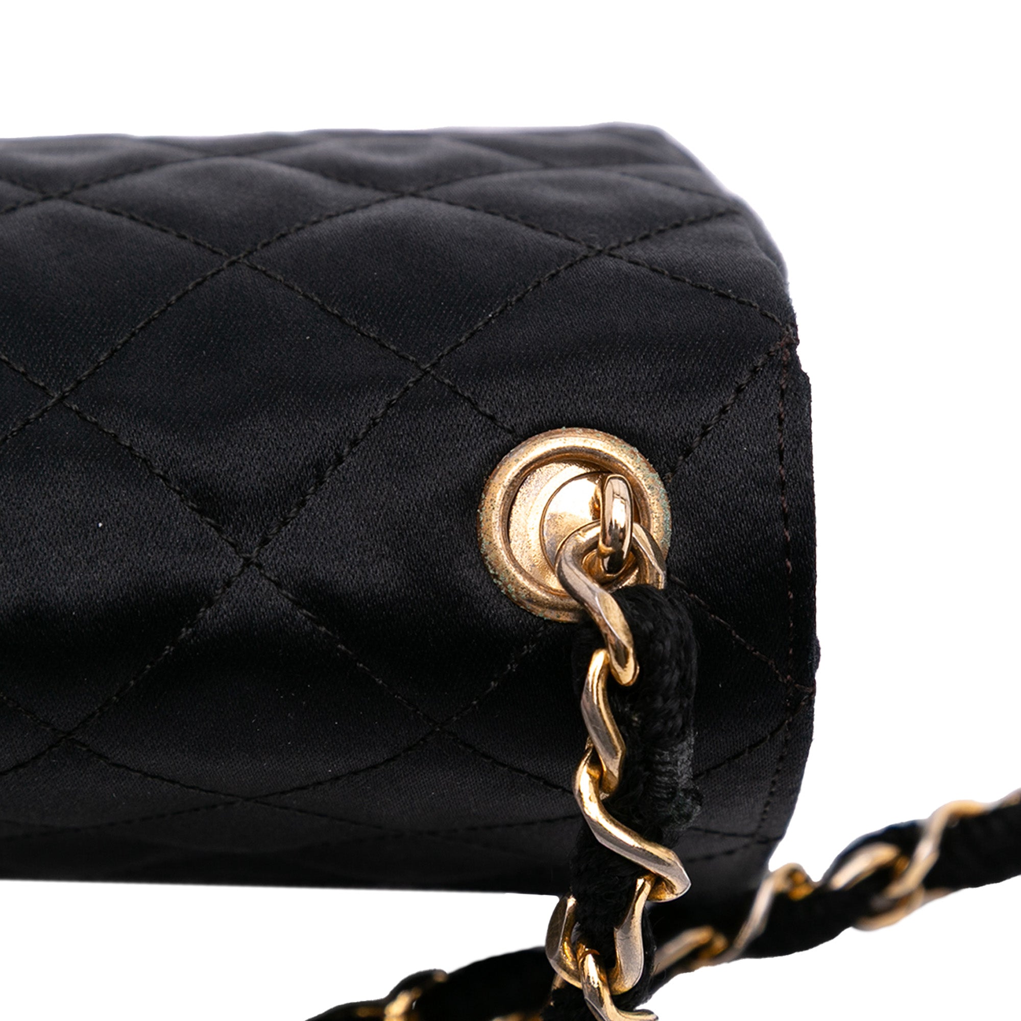 Chanel Mini Rectangular CC Quilted Satin Flap - image 9