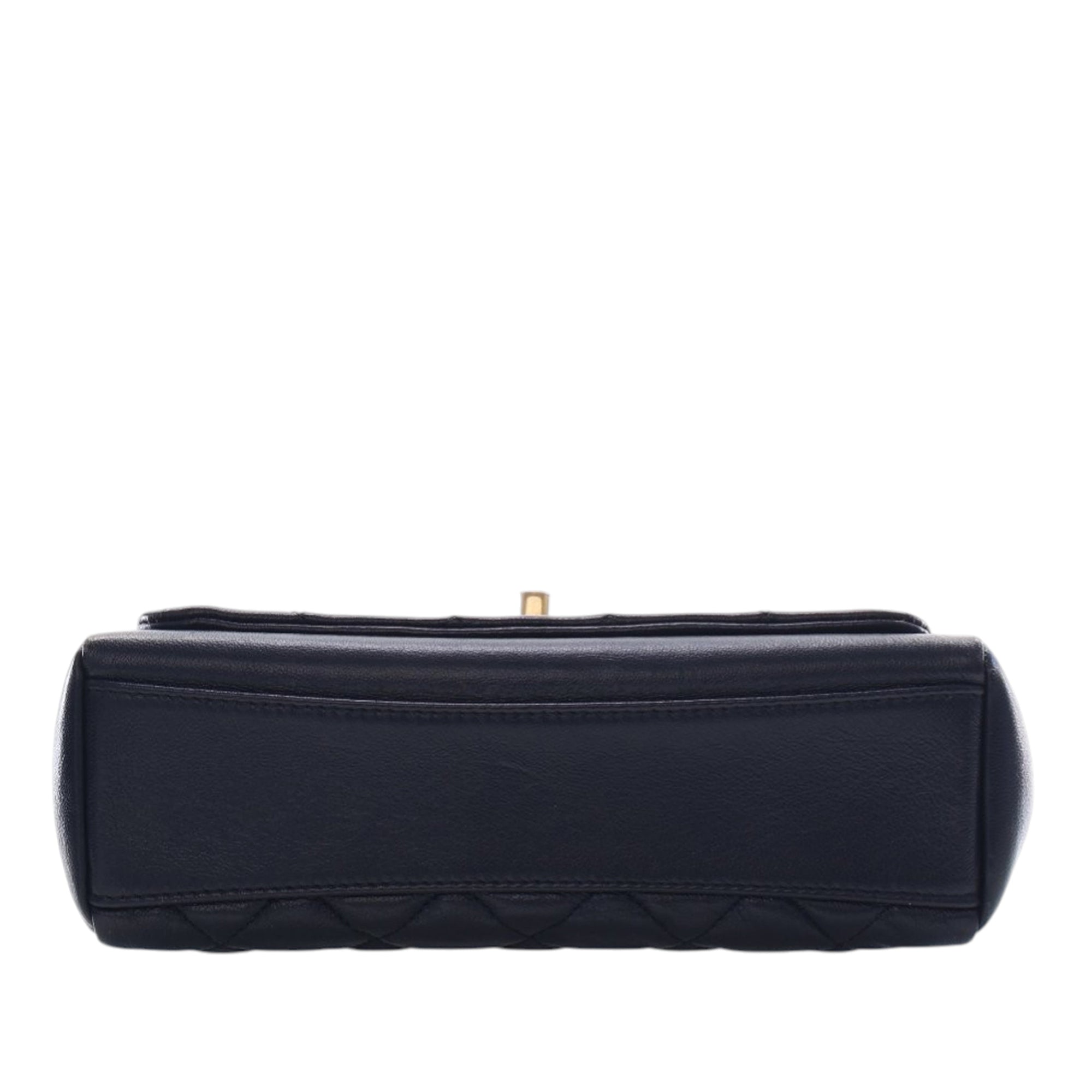 Chanel Small Quilted Crinkled Calfskin Chain Link Flap - image 5