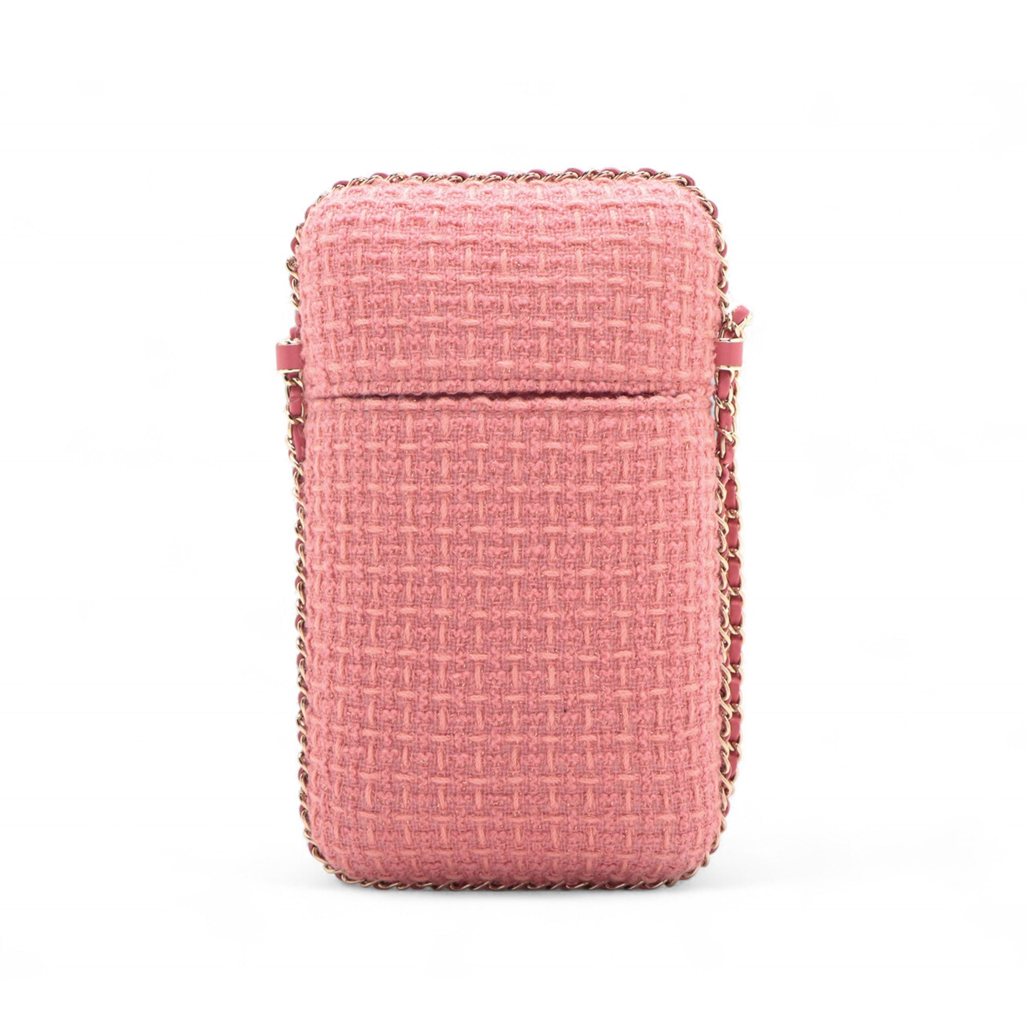 Chanel Tweed Chain Around Phone Holder - image 2