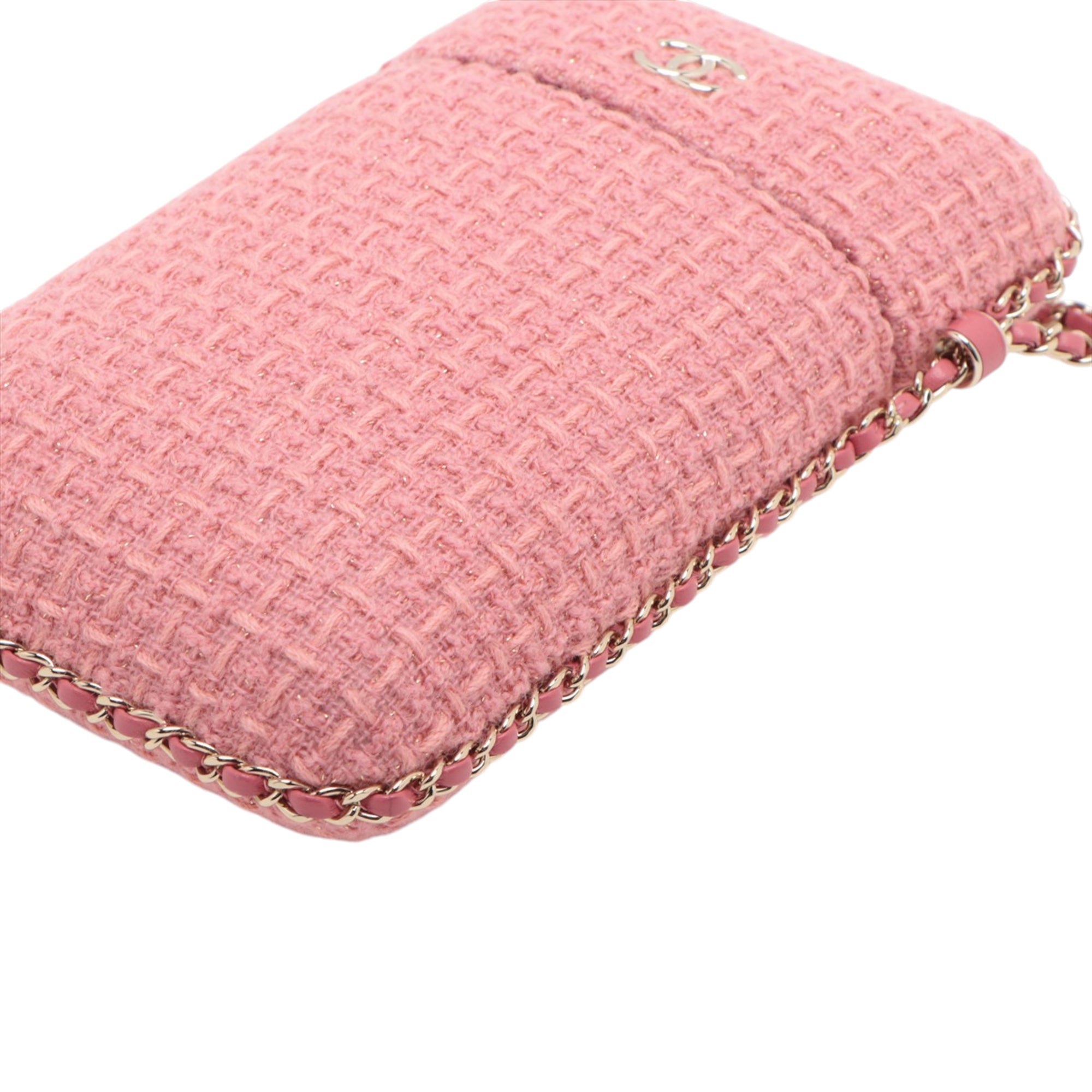 Chanel Tweed Chain Around Phone Holder - image 6