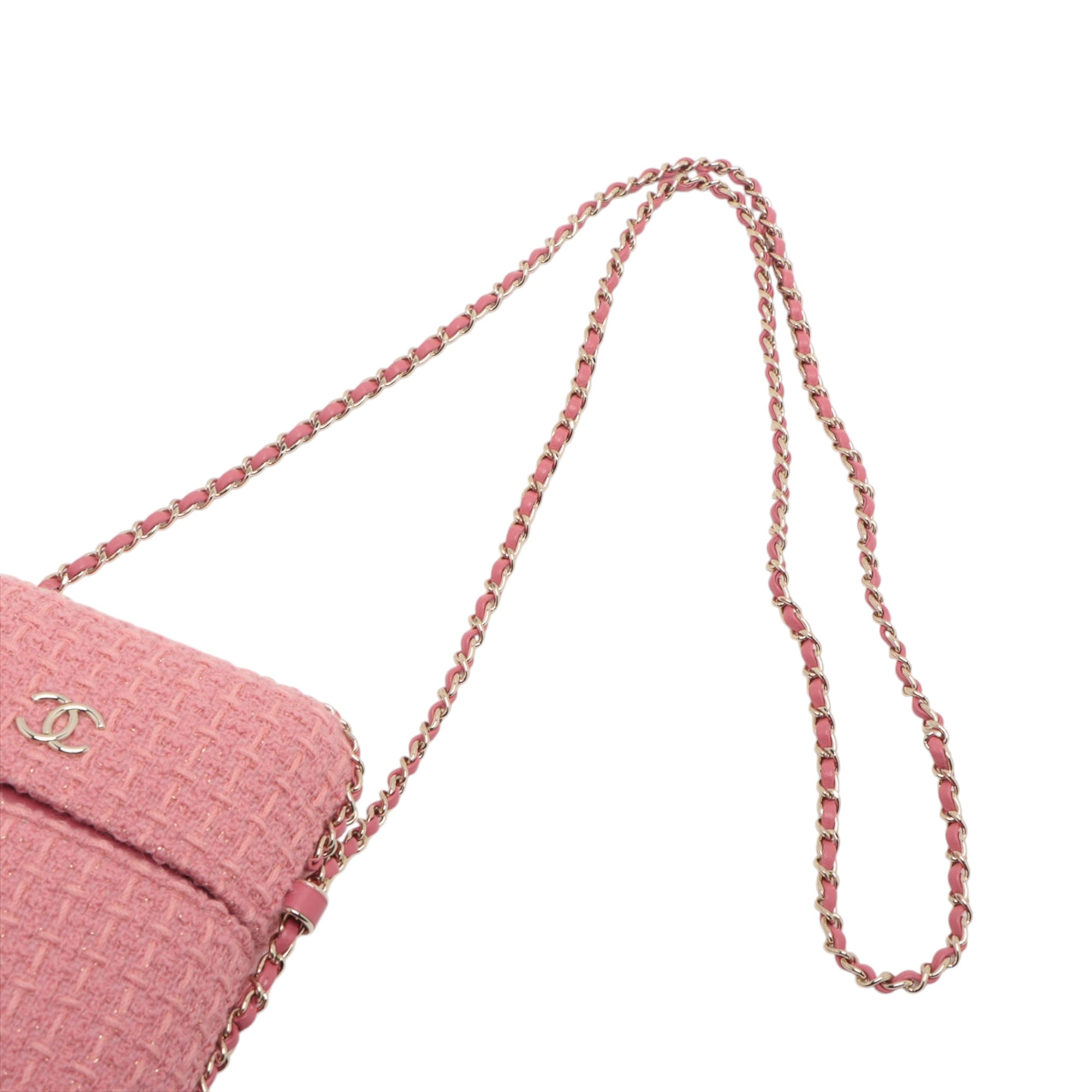 Chanel Tweed Chain Around Phone Holder - image 7