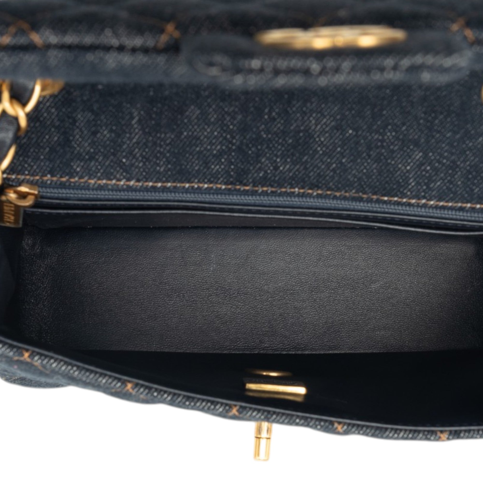 Chanel Mini Rectangular Quilted Denim Flap - image 4