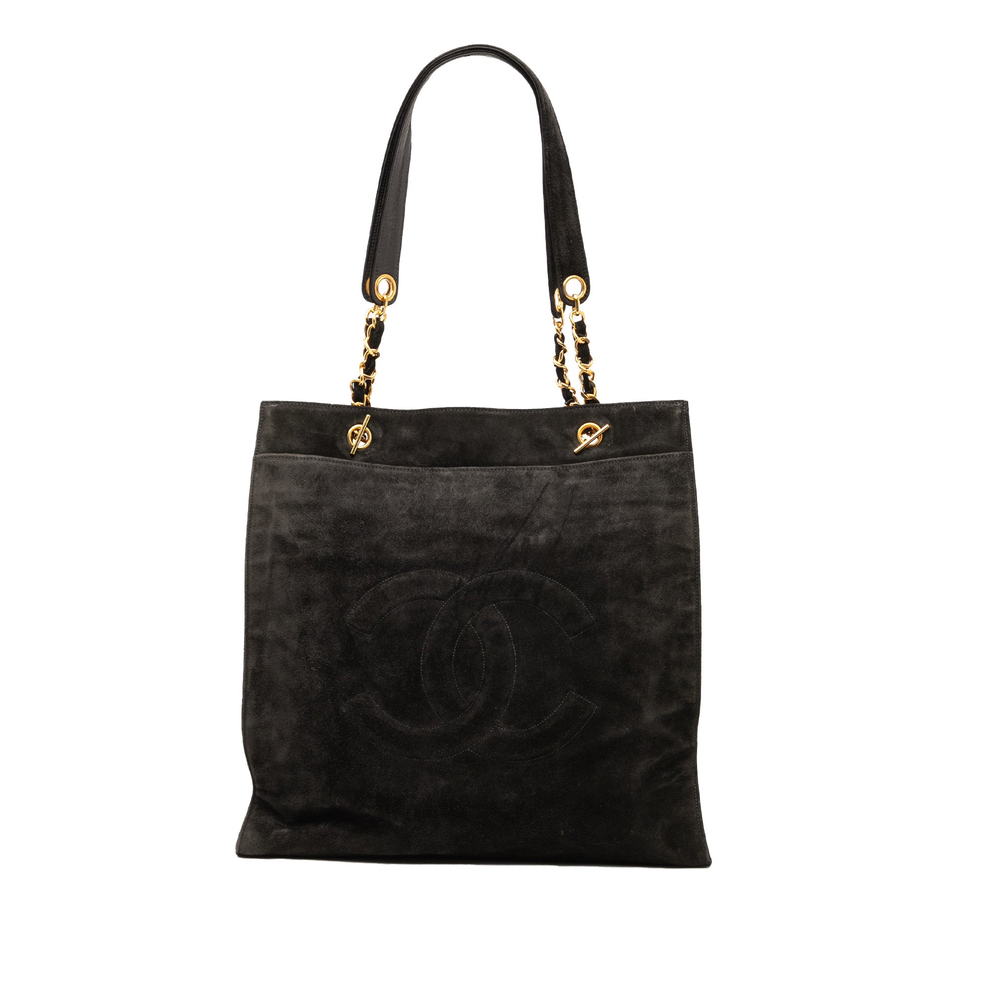 Chanel CC Suede Tote - image 1