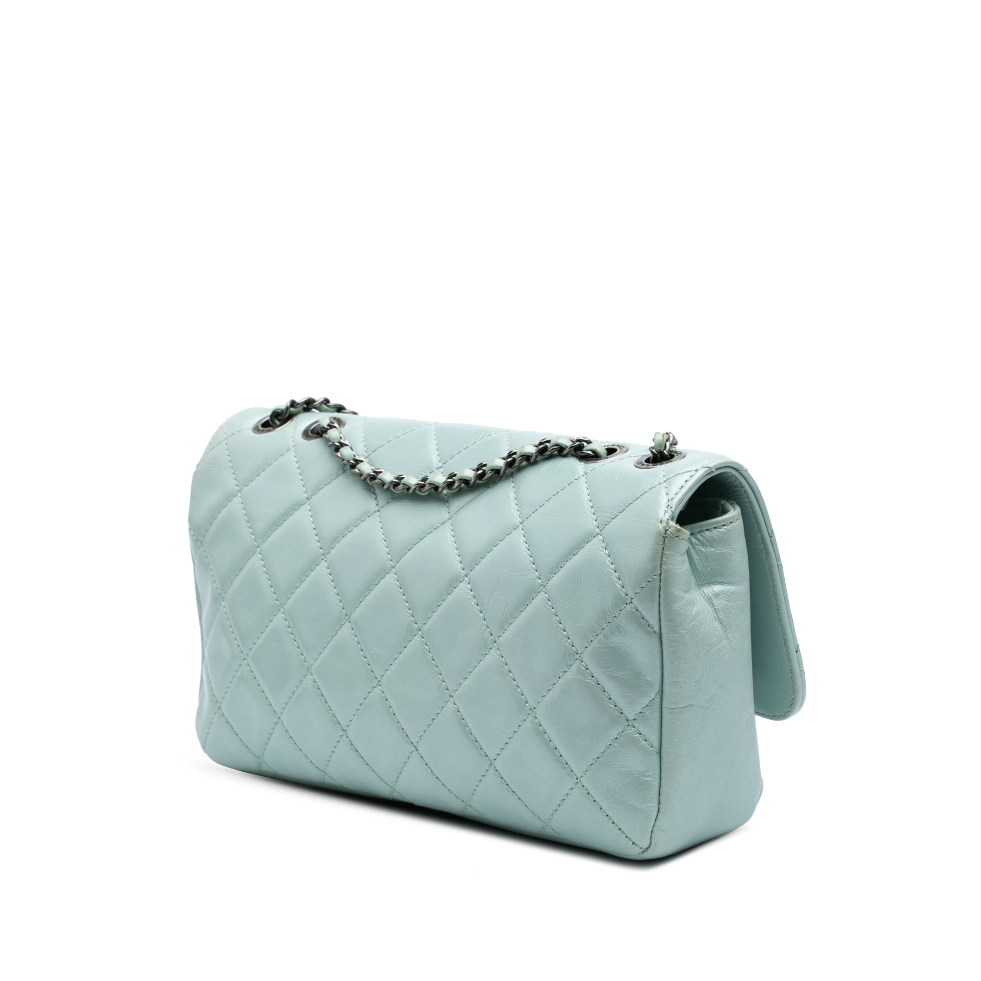 Chanel Medium Quilted Calfskin Coco Pleats Chain Flap - image 2