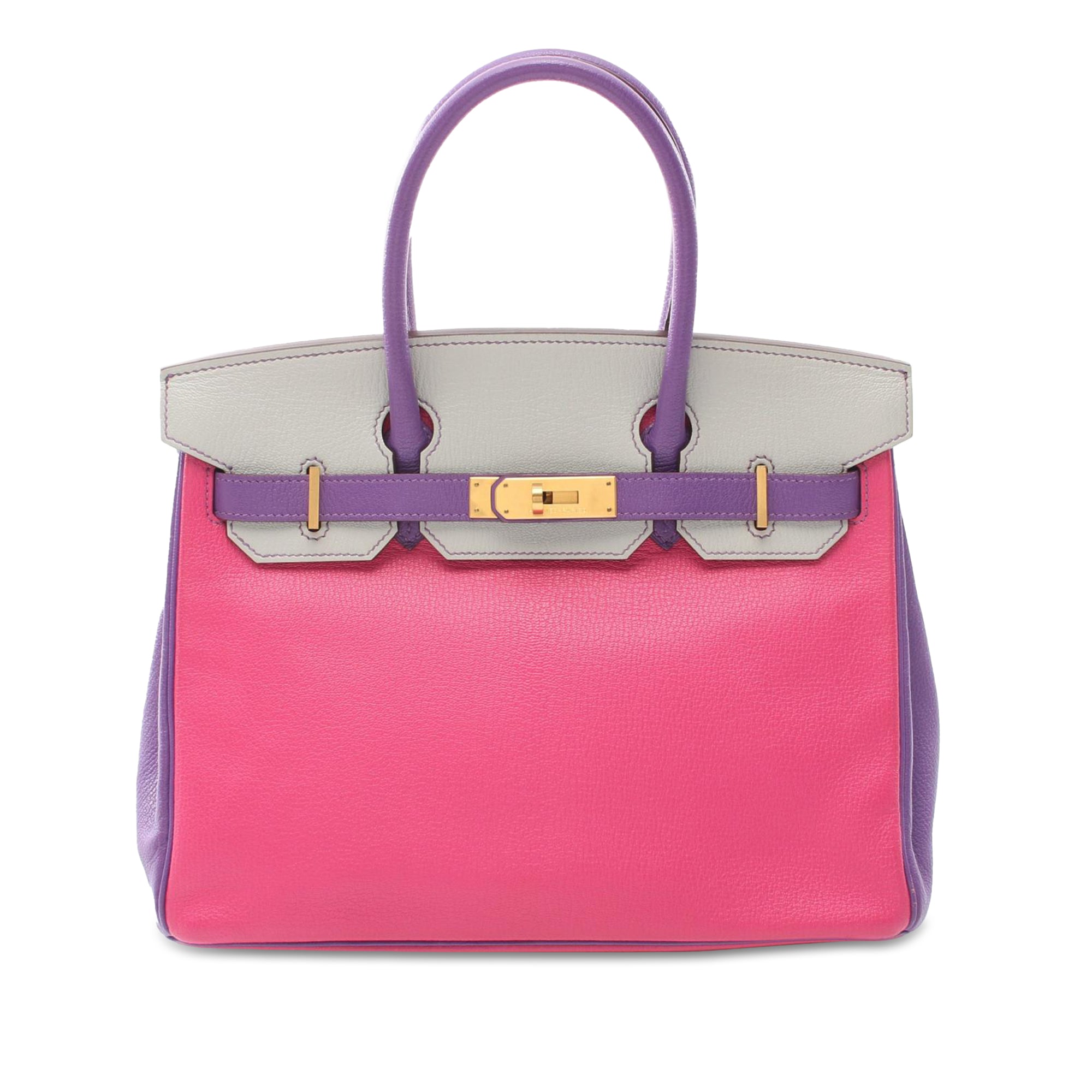 Hermès Special Order Tricolor Chevre Mysore Birkin Retourne 30 - image 1