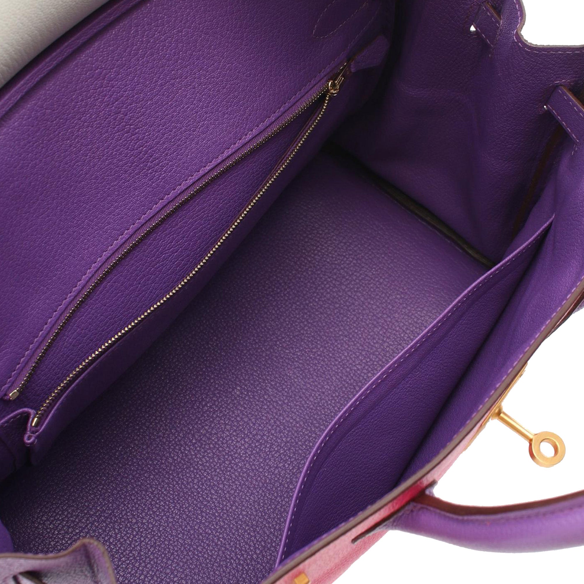 Hermès Special Order Tricolor Chevre Mysore Birkin Retourne 30 - image 3