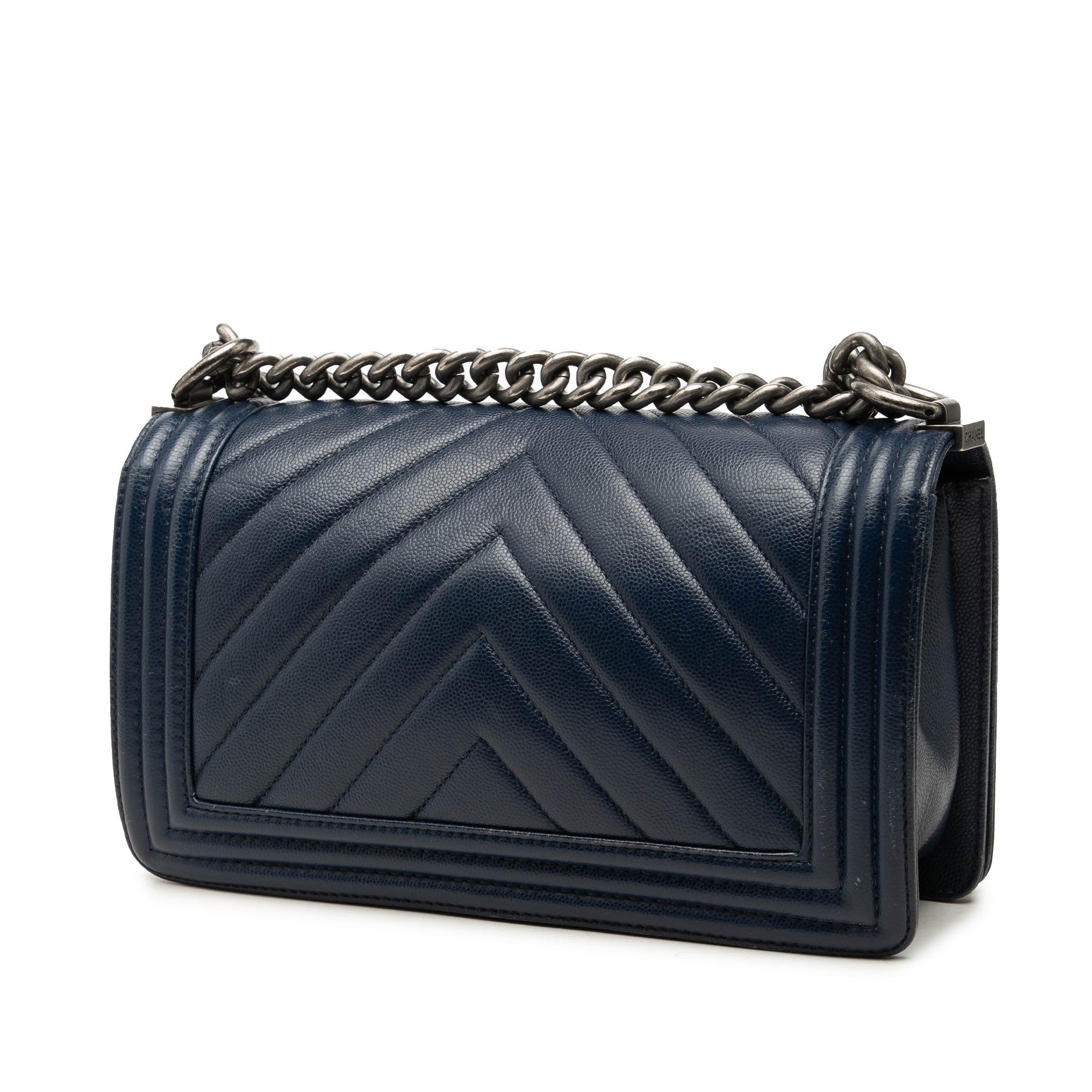 Chanel Old Medium Chevron Caviar Boy Flap - image 2