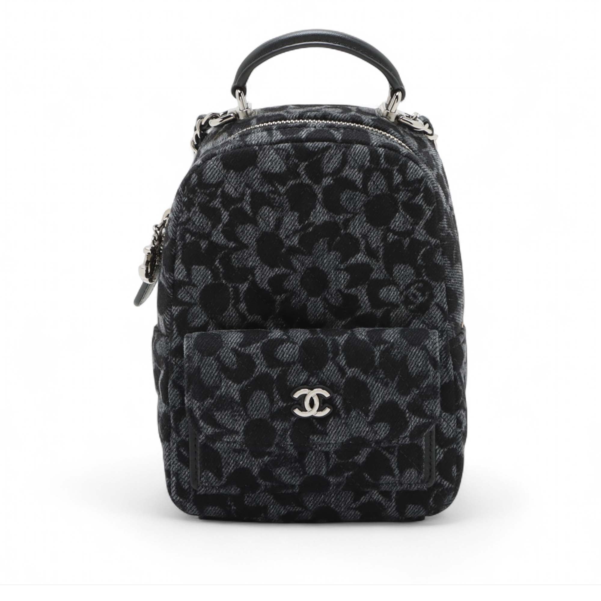 Chanel Canvas Camellia Backpack - image 1