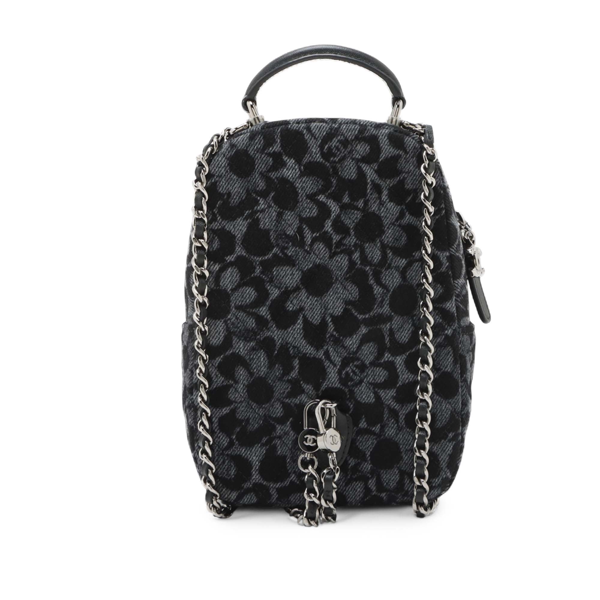 Chanel Canvas Camellia Backpack - image 2