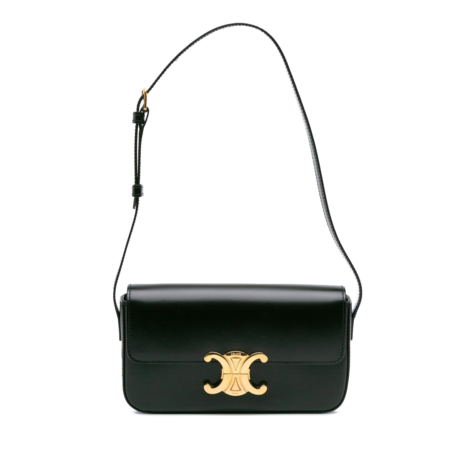 Celine Shiny Calfskin Claude Shoulder Bag - image 1