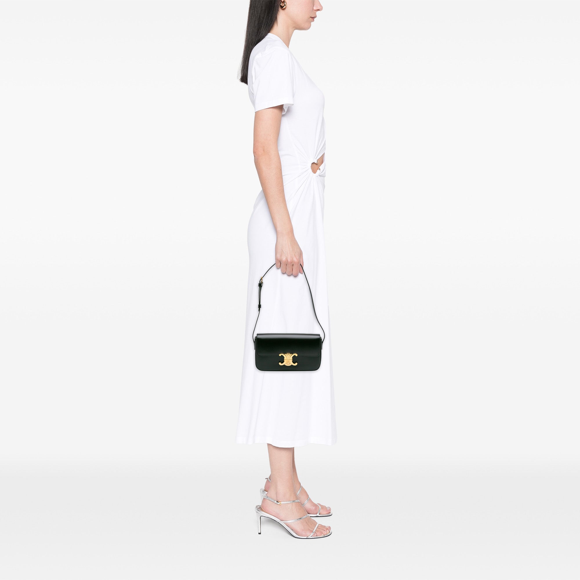 Celine Shiny Calfskin Claude Shoulder Bag - image 11